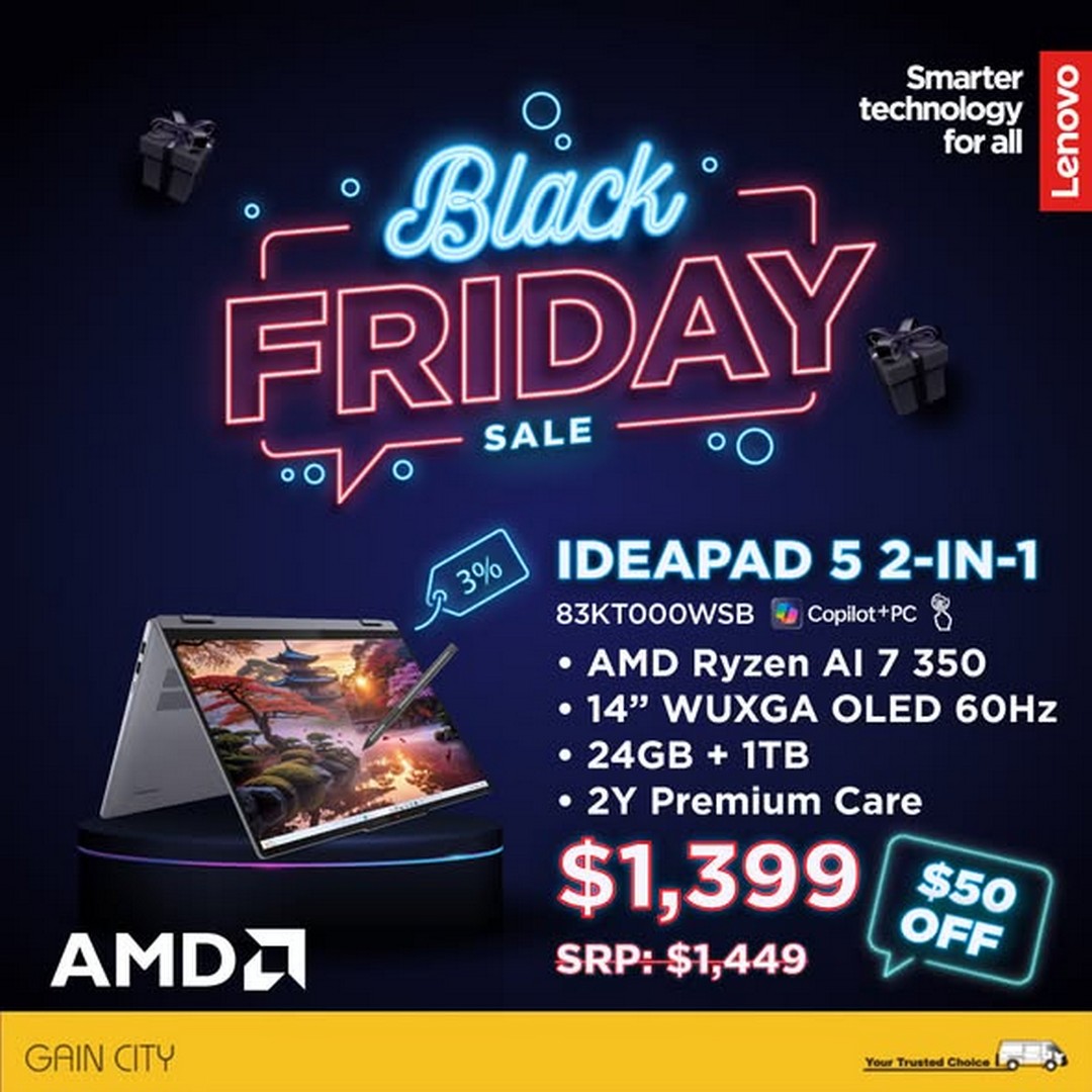 Gain-City-Black-Friday-Cyber-Monday-Lenovo-Laptop-Promotion-1 27 November 2025 onwards: Gain City Black Friday & Cyber Monday Lenovo Laptop Promotion – Huge Savings & Free Gifts