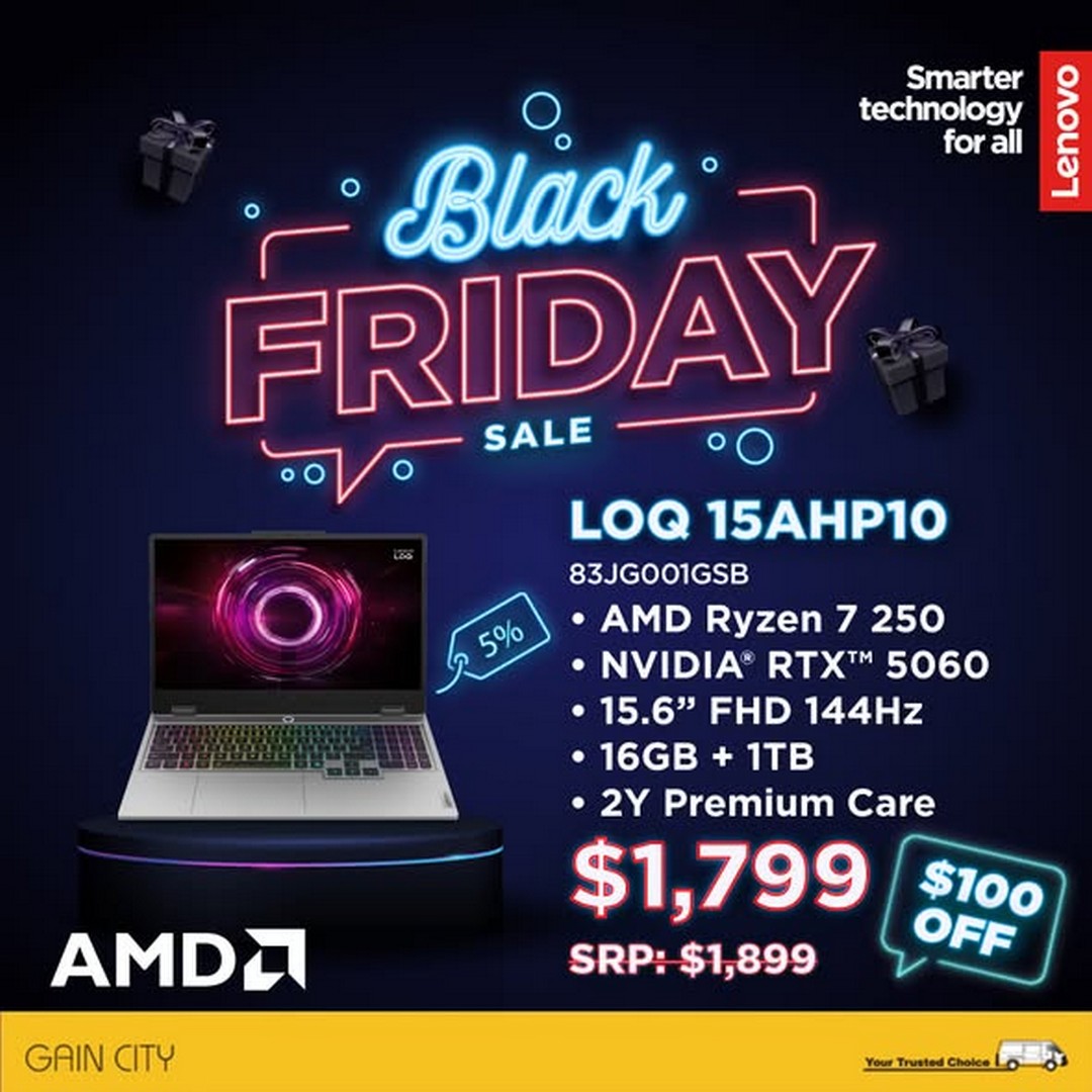 Gain-City-Black-Friday-Cyber-Monday-Lenovo-Laptop-Promotion-2 27 November 2025 onwards: Gain City Black Friday & Cyber Monday Lenovo Laptop Promotion – Huge Savings & Free Gifts