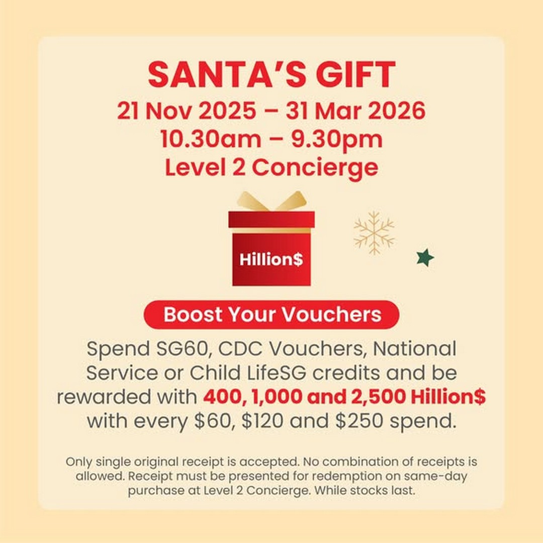 Hillion-Mall-Christmas-Celebration-3 21 November–28 December 2025: Hillion Mall Christmas Celebration: Festive Shopping Promotion and Holiday Activities for Families and Bargain Hunters