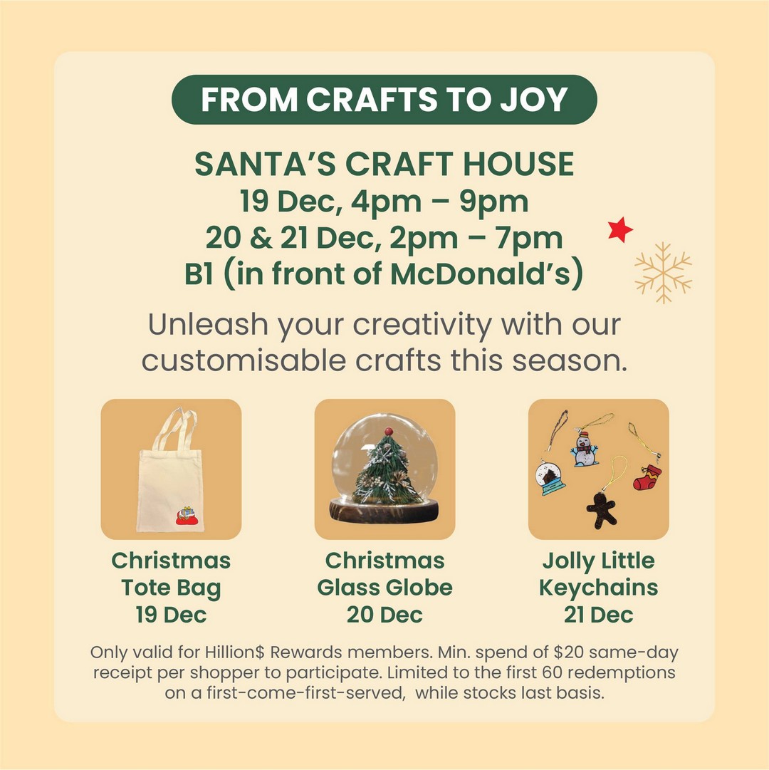 Hillion-Mall-Christmas-Celebration-9 21 November–28 December 2025: Hillion Mall Christmas Celebration: Festive Shopping Promotion and Holiday Activities for Families and Bargain Hunters