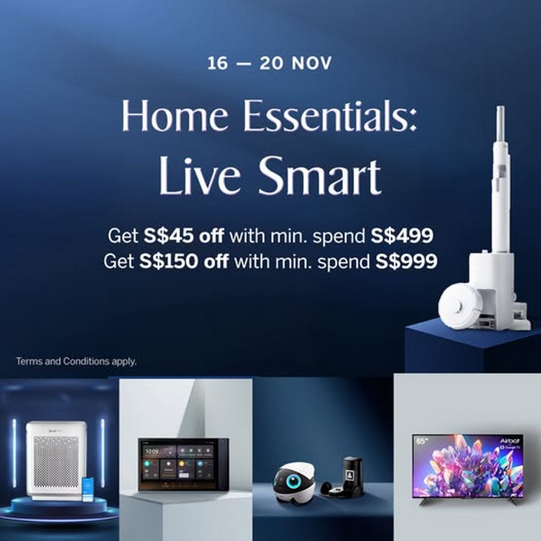 KrisShop-Smart-Home-Tech-Promotion 16-20 November 2025: KrisShop: Smart Home Tech Promotion – Up to S$150 Off Robot Vacuums, Smart TVs and More