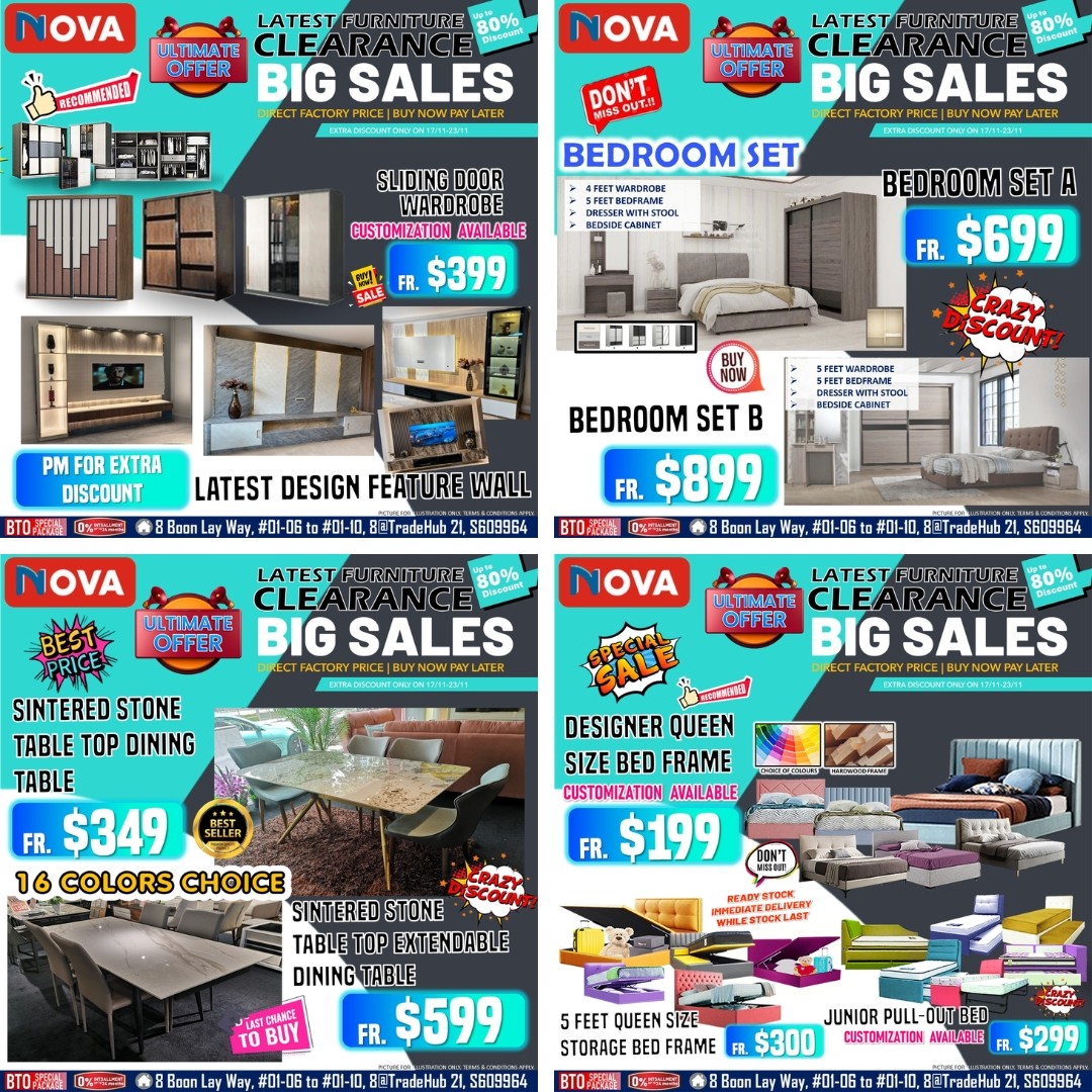 NOVA-Furnishing-Big-November-Furniture-Sale-1-1 Now till 23 November 2025: NOVA Furnishing: Big November Furniture Sale: Up to 60% OFF + 0% Interest