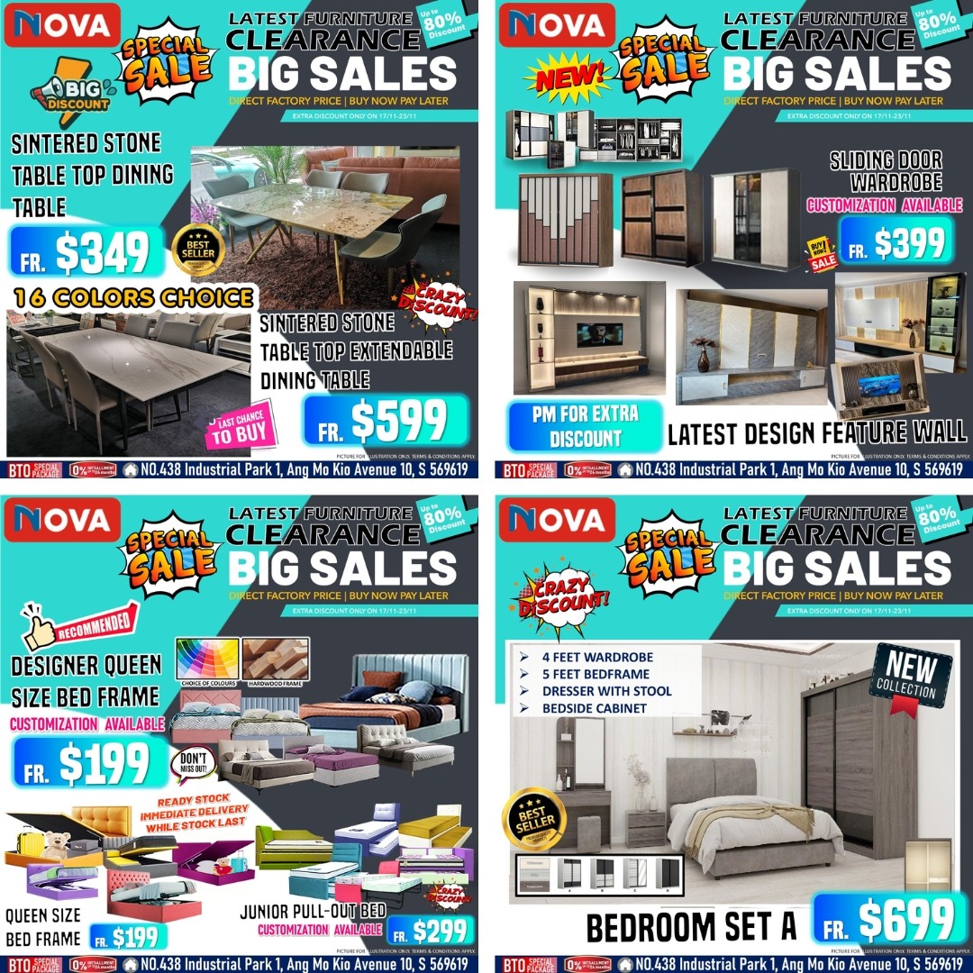 NOVA-Furnishing-Big-November-Furniture-Sale-4-1 Now till 23 November 2025: NOVA Furnishing: Big November Furniture Sale: Up to 60% OFF + 0% Interest