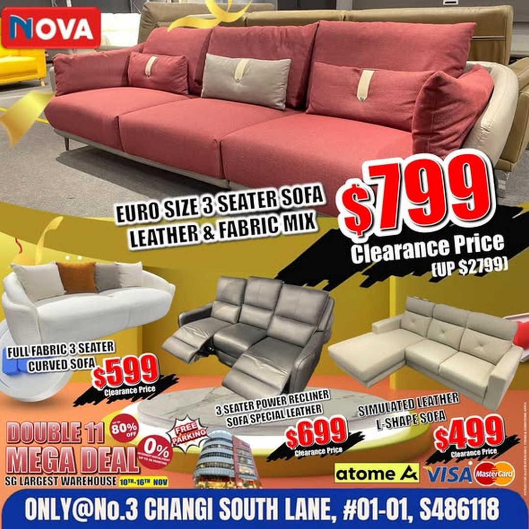 Nova-Furnishing-Changi-South-Double-11-Mega-Deals-3-1 10-16 November 2025: Nova Furnishing: Tradehub 11.11 Mega Sale: Storewide Discounts Up To 80%