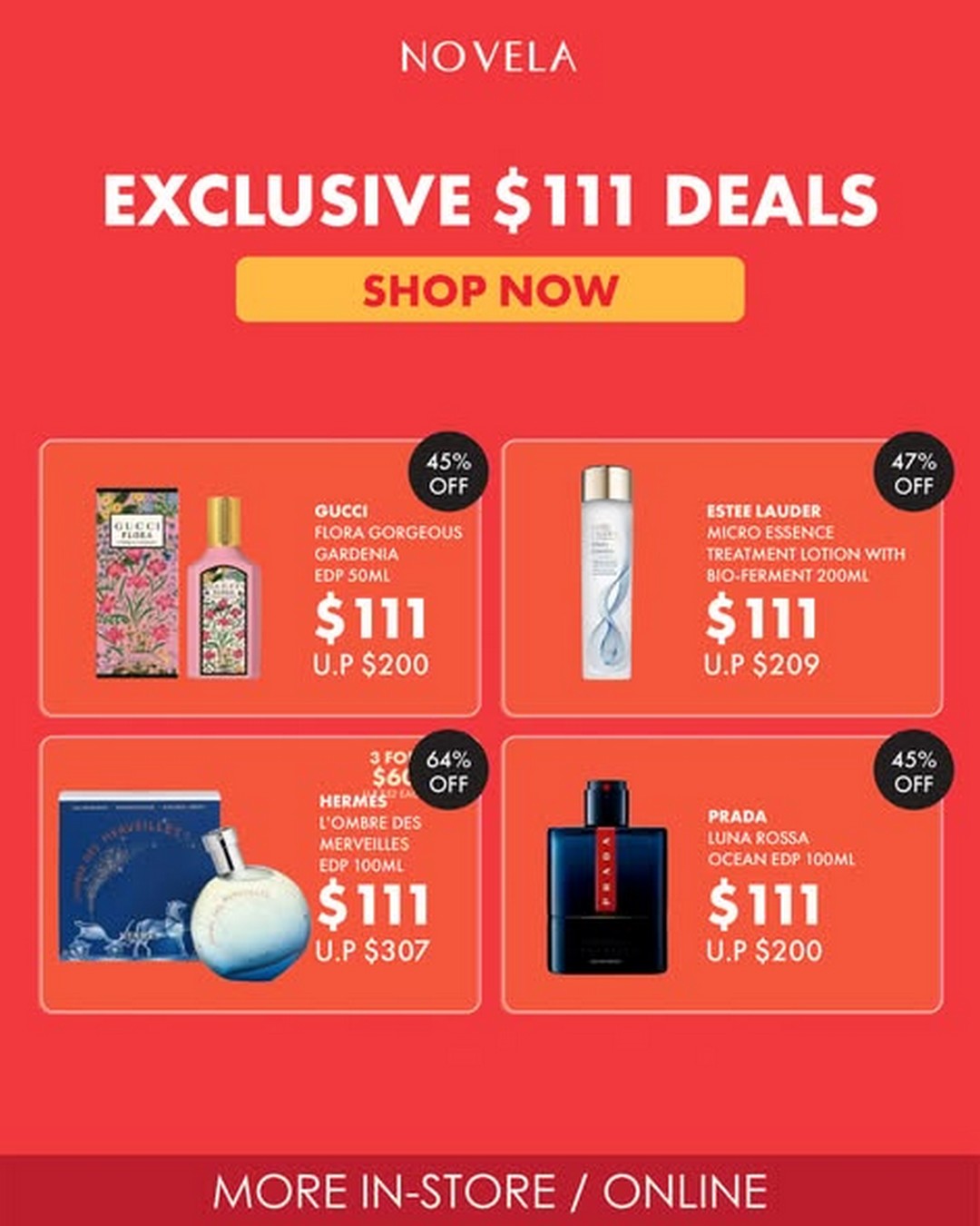 Novela-Singapore-11.11-Beauty-Madness-Sale-3 6-13 November 2025: Novela Singapore: 11.11 Beauty Madness Sale: Up to 80% Off Skincare, Fragrances & Makeup