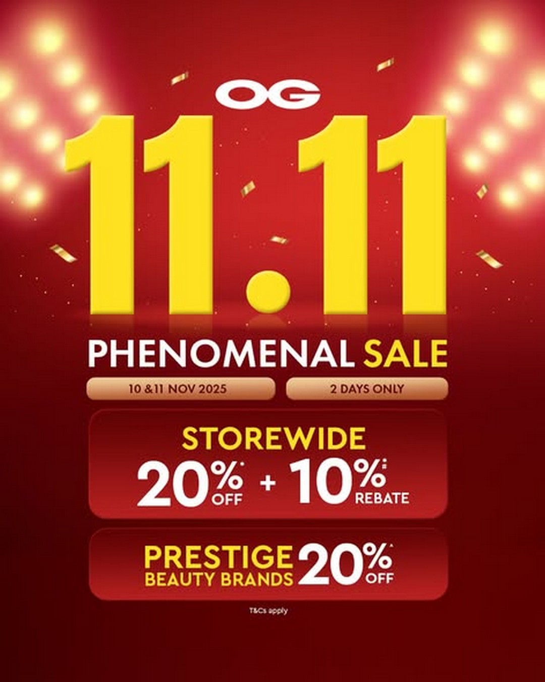 OG-Singapore-11.11-Sale 10-11 November 2025: OG Singapore 11.11 Sale: Storewide Discounts, Hot Deals, and Exclusive Rebates