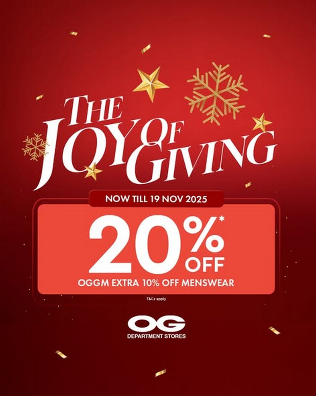 OG-Singapore-Festive-Joy-of-Giving-Promotion 13-19 November 2025: OG Singapore: Festive Joy of Giving Promotion – Storewide Sale & Special Member Privileges