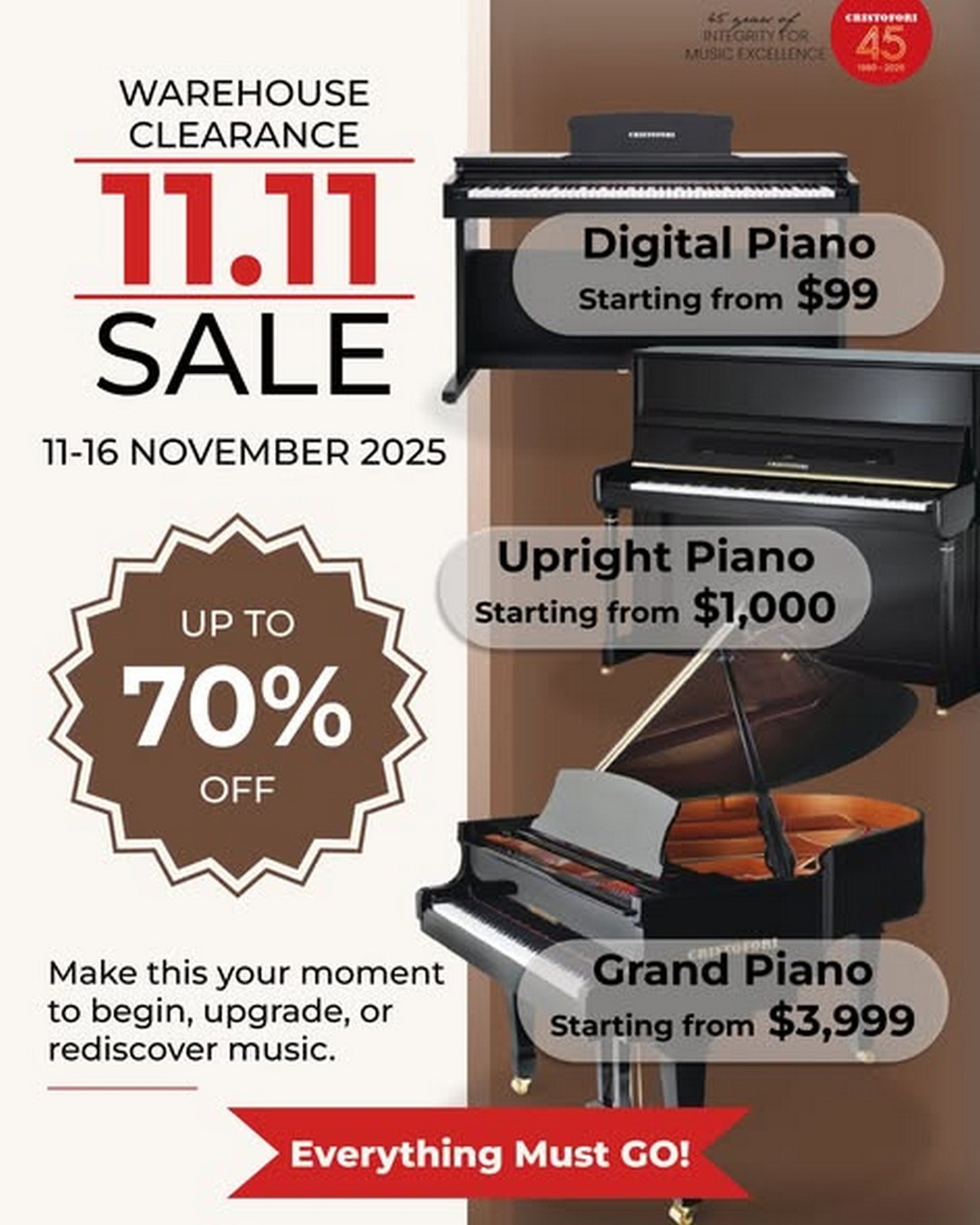 Piano-Megastore-Singapore-Exclusive-11.11-Sale 10-16 November 2025: Piano Megastore Singapore: Exclusive 11.11 Sale Event with Grand Discounts and Lucky Draw Prizes