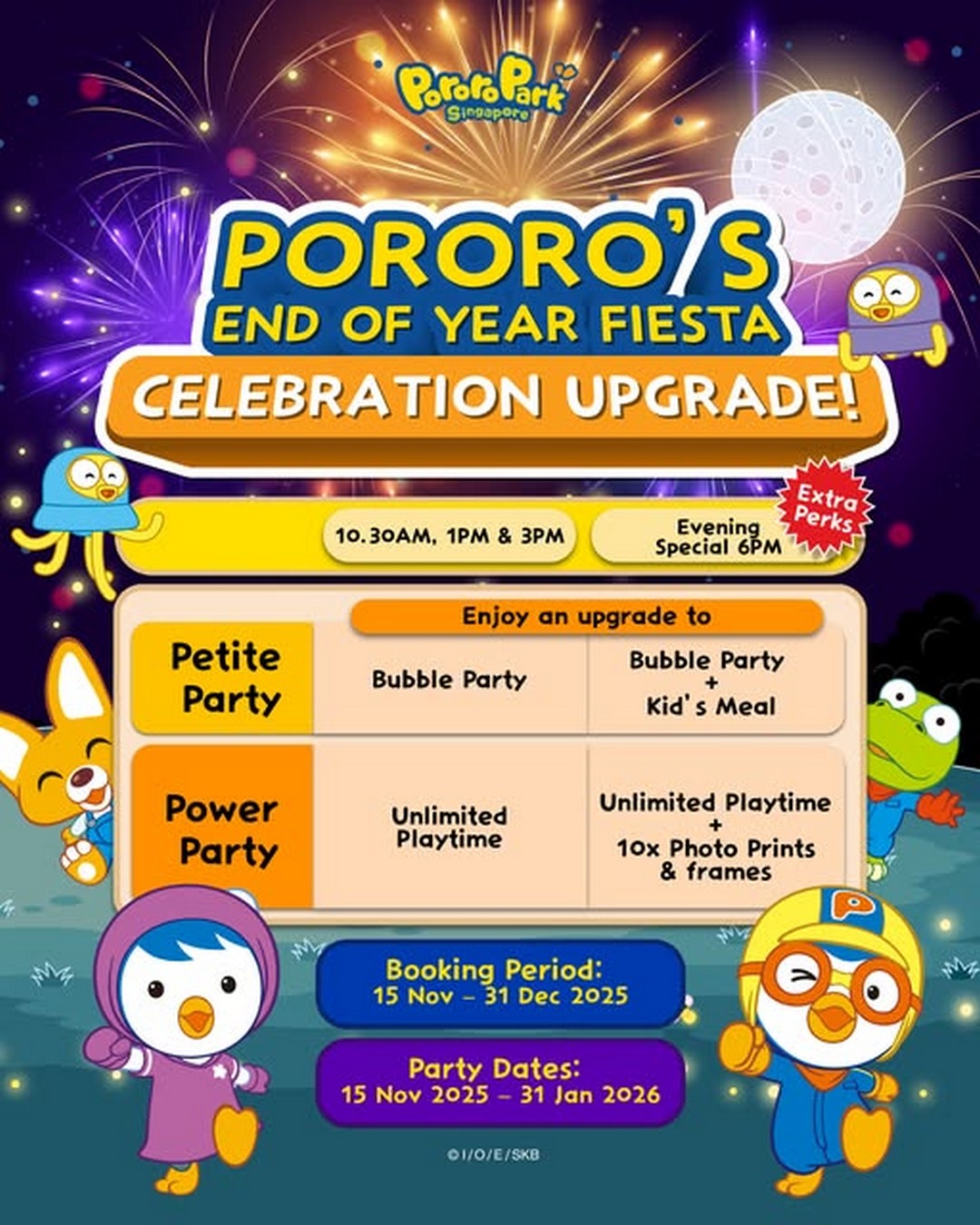 Pororo-Park-Singapore-Celebrate-with-Pororo-Friends 15 November-31 December 2025: Pororo Park Singapore: Celebrate with Pororo & Friends: Promotion with Free Bubble Party or Unlimited Playtime