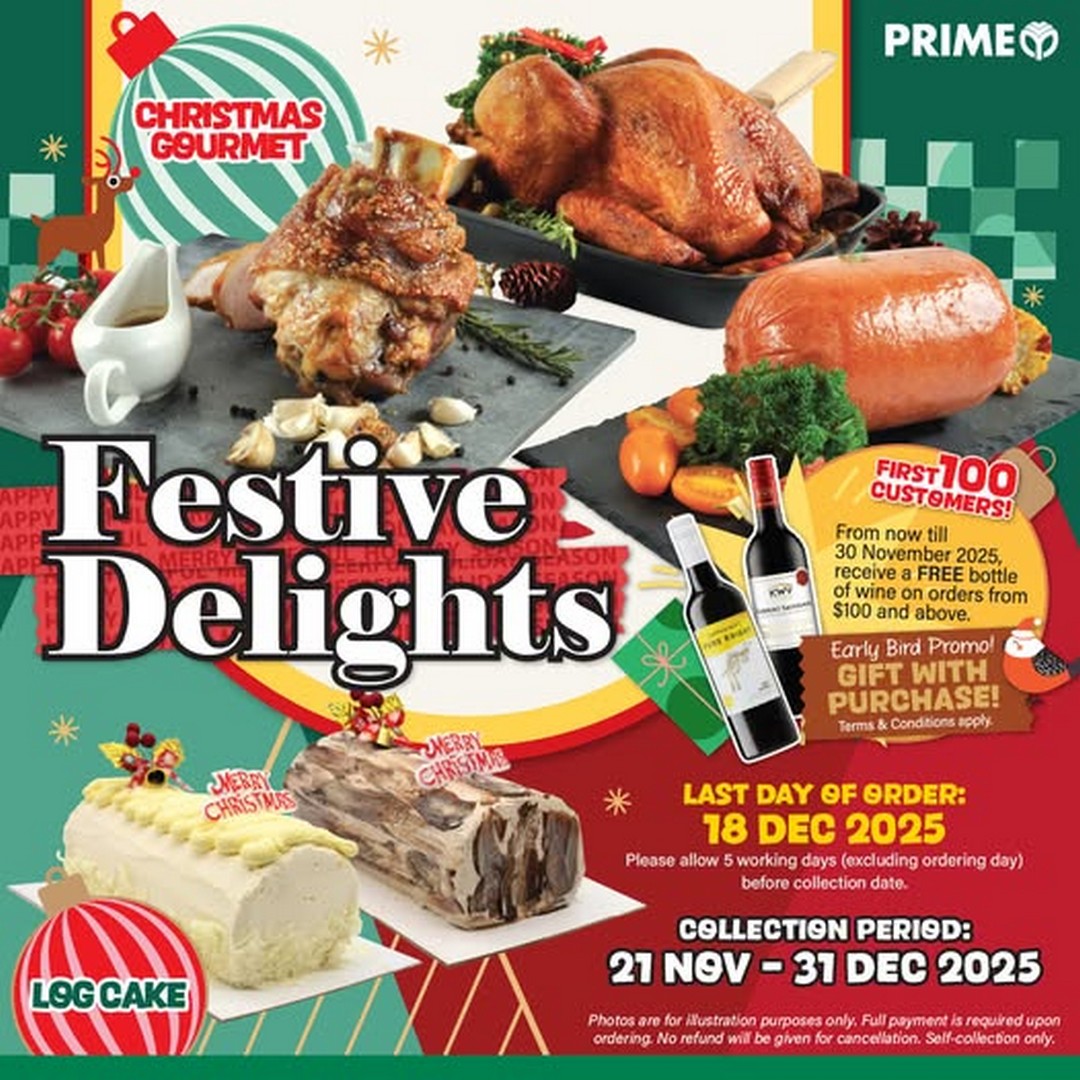 Prime-Supermarket-Early-Bird-Christmas-Gourmet-Log-Cake-Promotion-1 Now till 30 November 2025: Prime Supermarket: Early Bird Christmas Gourmet & Log Cake Promotion – Complimentary Wine Giveaway