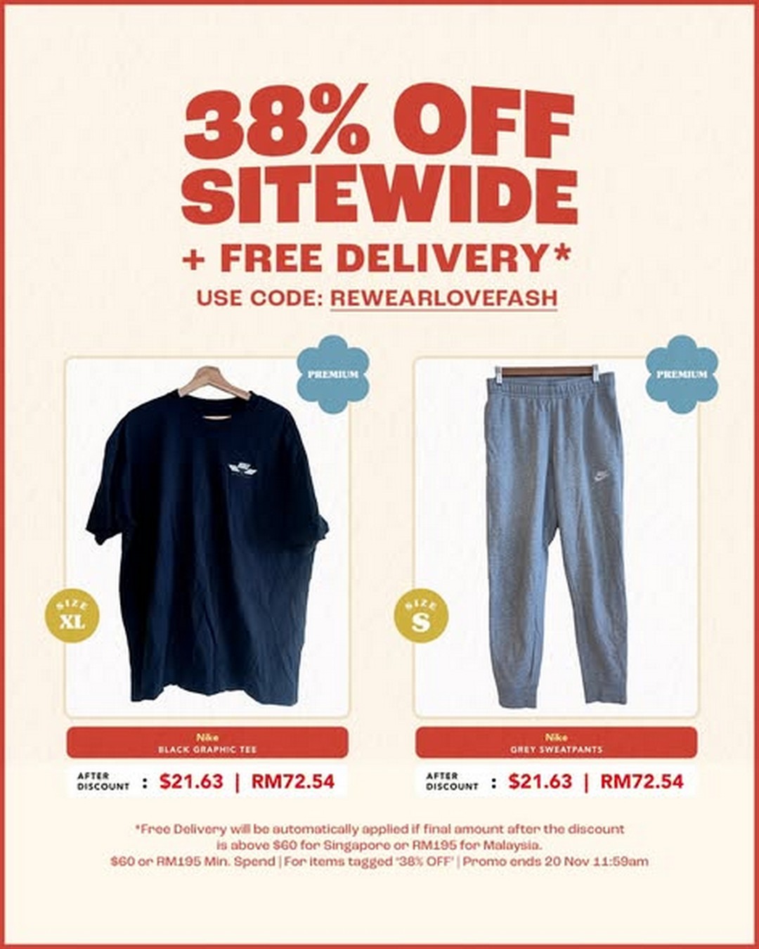 REFASH-Singapore-38-Off-Sitewide-Free-Delivery-Circular-Fashion-Sale-2 Now till 20 November 2025: REFASH Singapore: 38% Off Sitewide + Free Delivery Circular Fashion Sale
