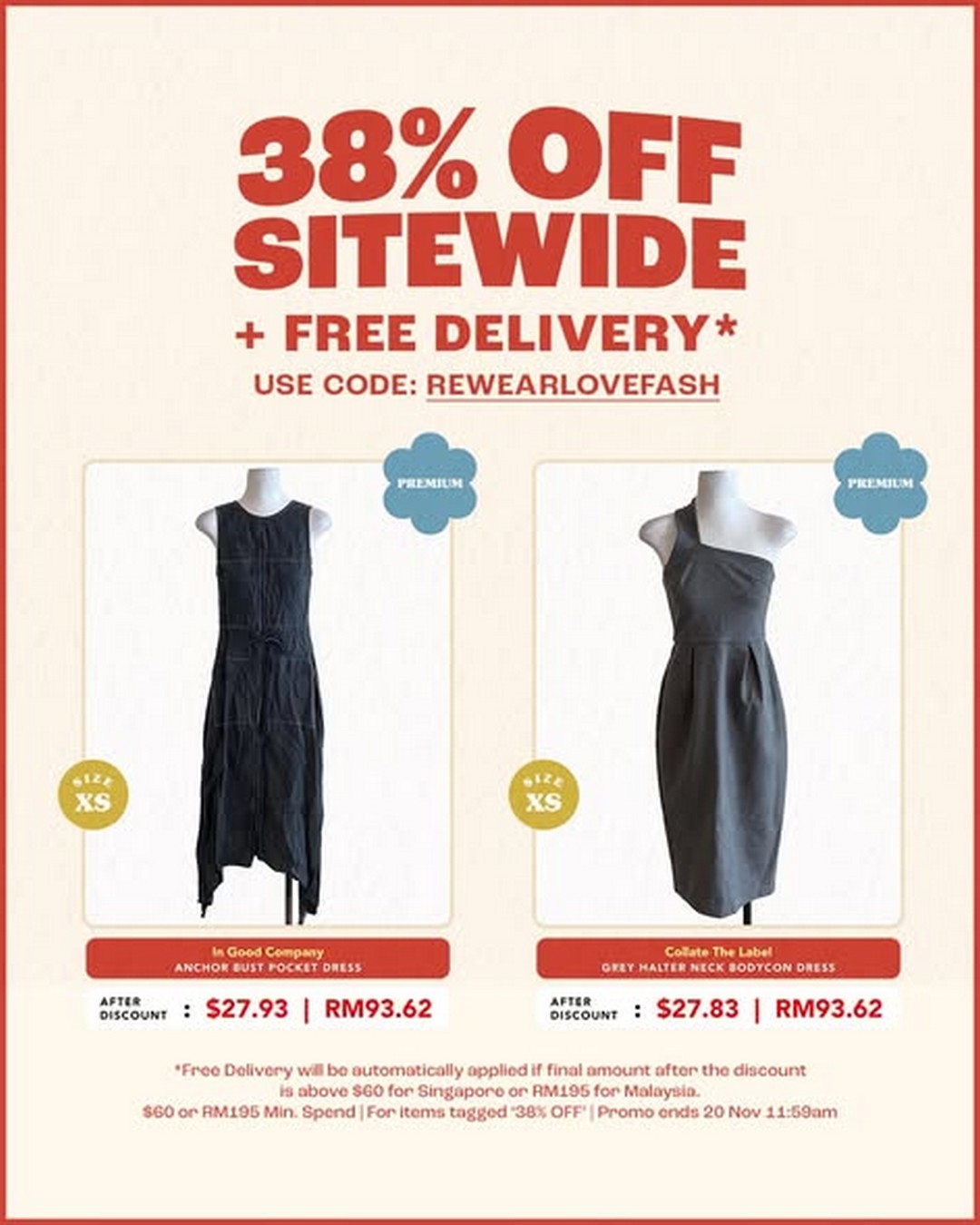 REFASH-Singapore-38-Off-Sitewide-Free-Delivery-Circular-Fashion-Sale-4 Now till 20 November 2025: REFASH Singapore: 38% Off Sitewide + Free Delivery Circular Fashion Sale