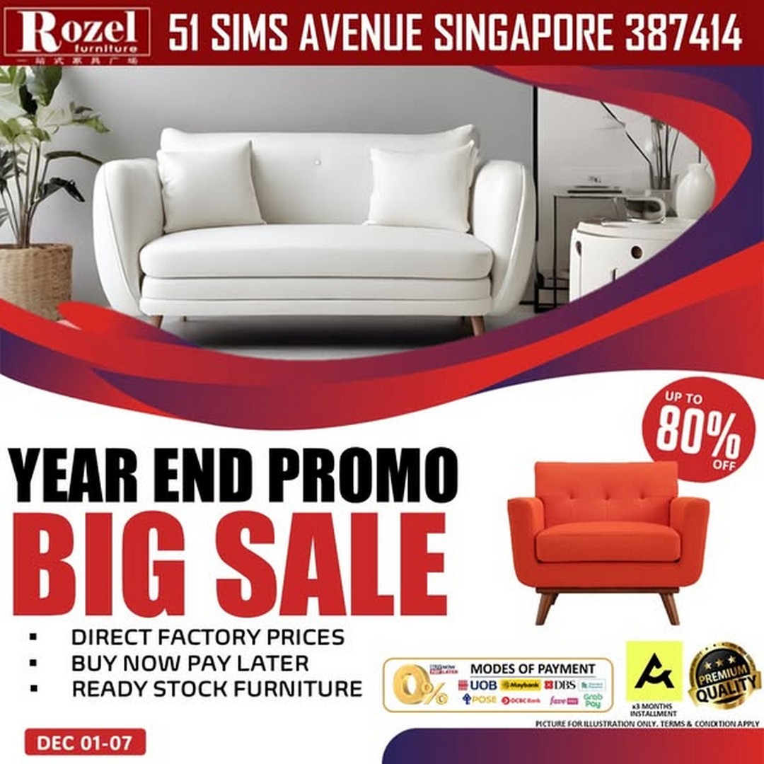 Rozel-Furnishing-Year-End-Big-Sale 1-7 December 2025: Rozel Furnishing: Year-End Big Sale Event with Lucky Draw & Free Gifts