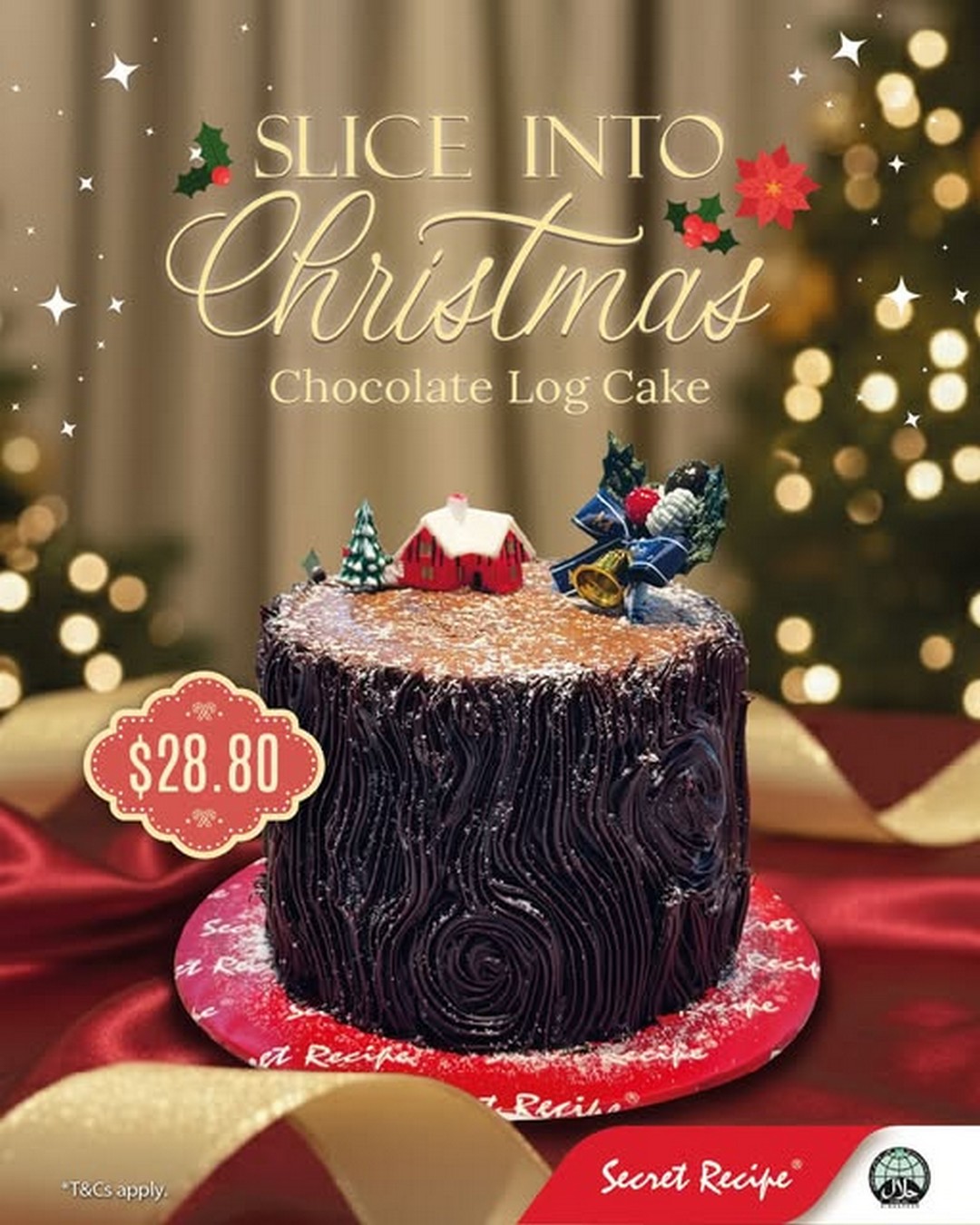Secret-Recipe-Singapore-Christmas-Chocolate-Log 10 November–31 December 2025: Secret Recipe Singapore: Christmas Chocolate Log Cake Preorder Promotion – Indulge in Festive Chocolate Delight