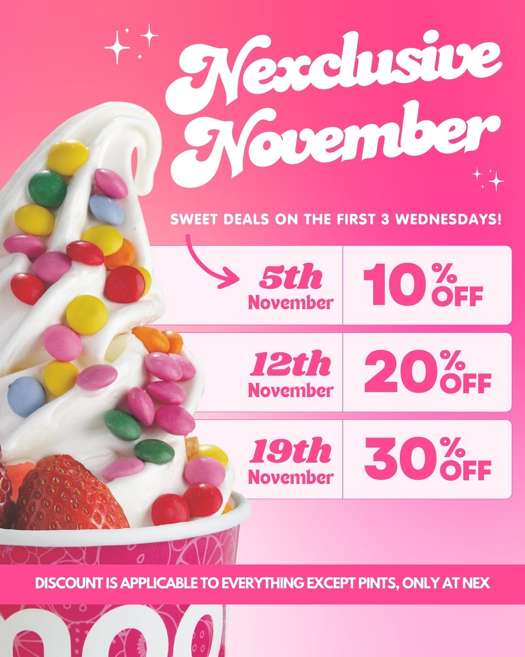 Smooy-Singapore-Nexclusive-November-Midweek-Froyo-Treats-Promotion 5-19 November 2025: Smooy Singapore: Nexclusive November Midweek Froyo Treats Promotion