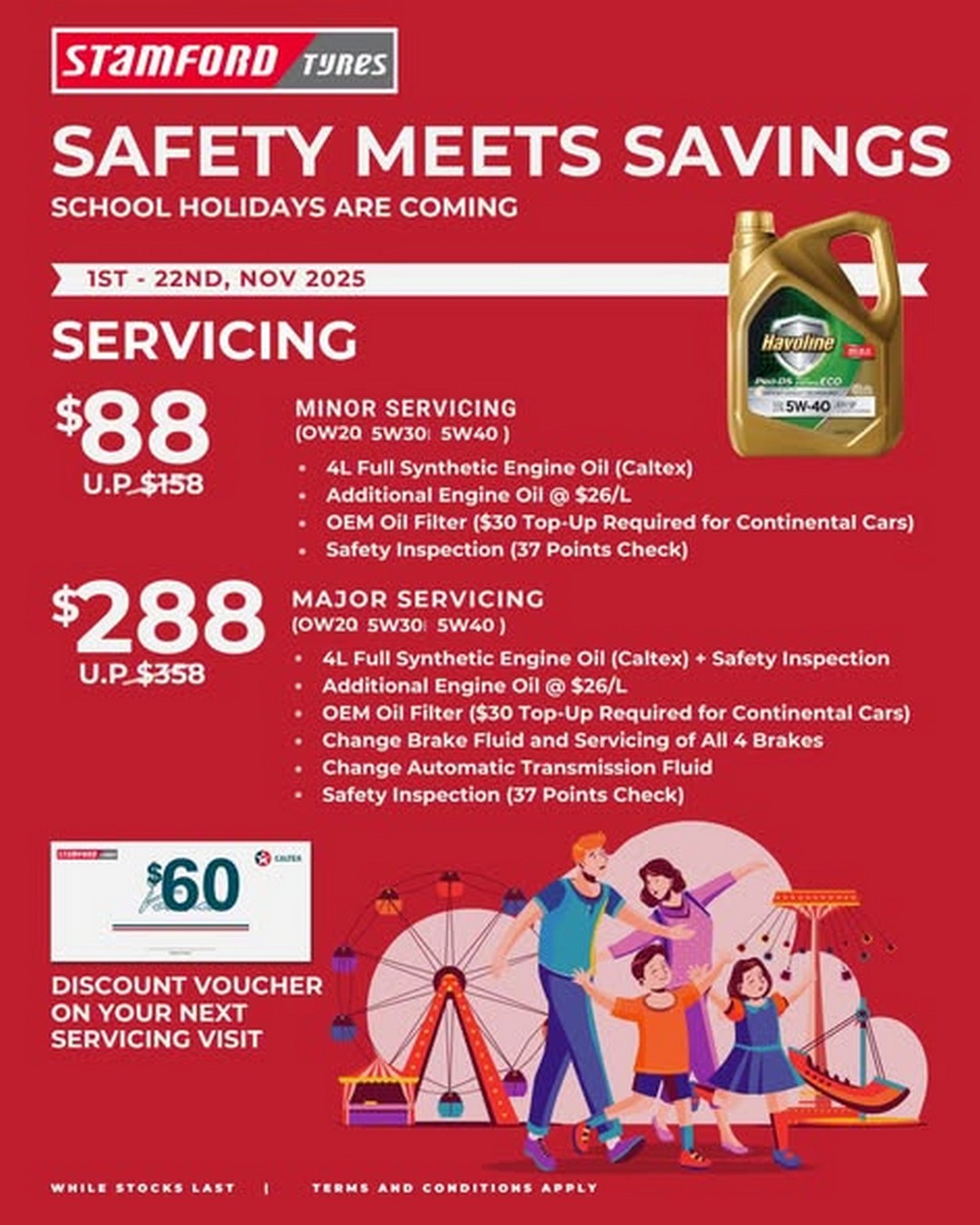Stamford-Tyres-Retail-Singapore-School-Holiday-Car-Care-Promotion-1 1–22 November 2025: Stamford Tyres Retail Singapore School Holiday Car Care Promotion – Get Road-Trip Ready with Free Servicing and $60 OFF Voucher