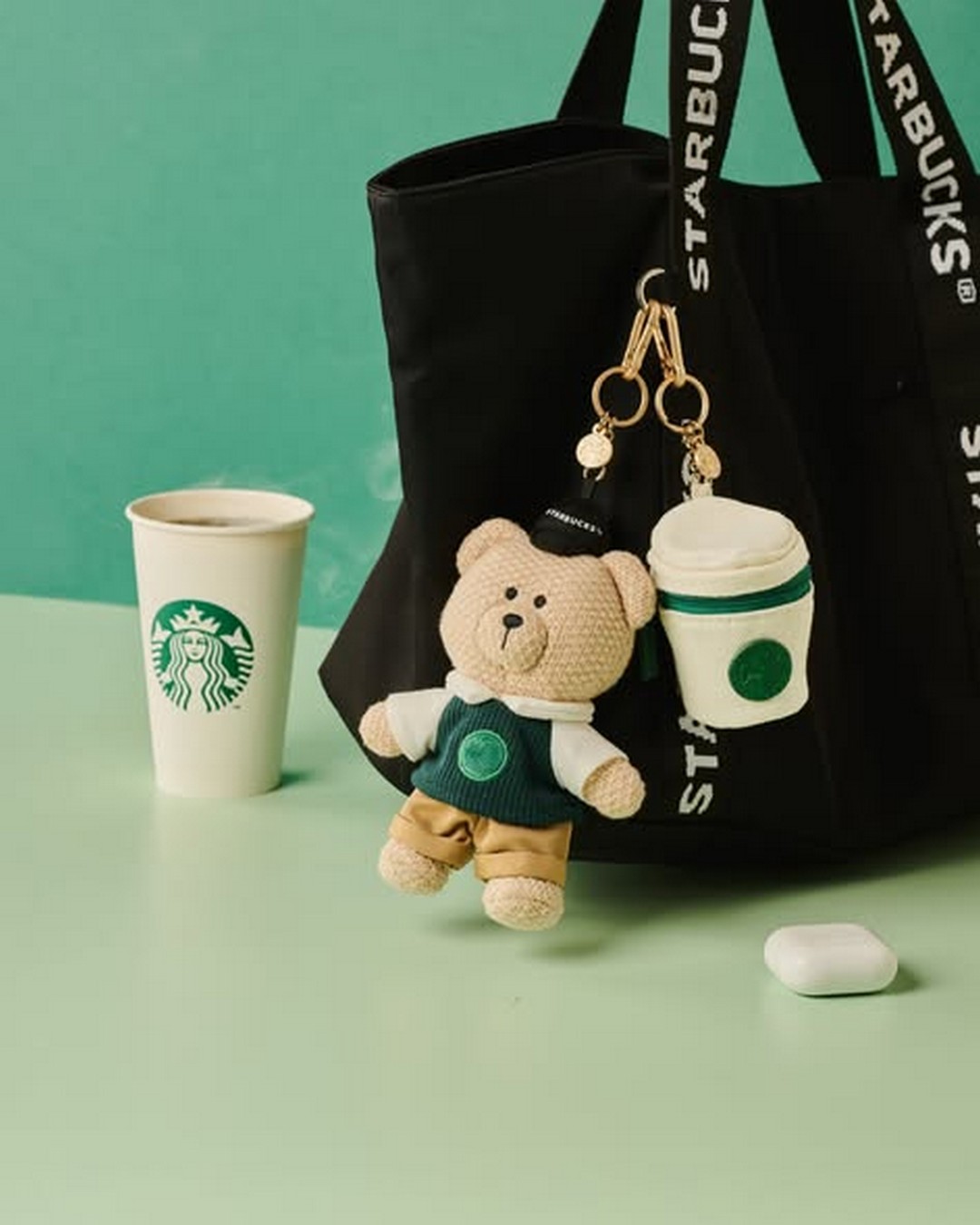 Starbucks-Singapore-Exclusive-Knitted-Bearista-Keychains 19 November 2025 onwards: Starbucks Singapore: Exclusive Knitted Bearista Keychains & Mini Hot Cup Pouch Keychains Release: Promotion Launch for Collectors and Everyday Bag Accessories
