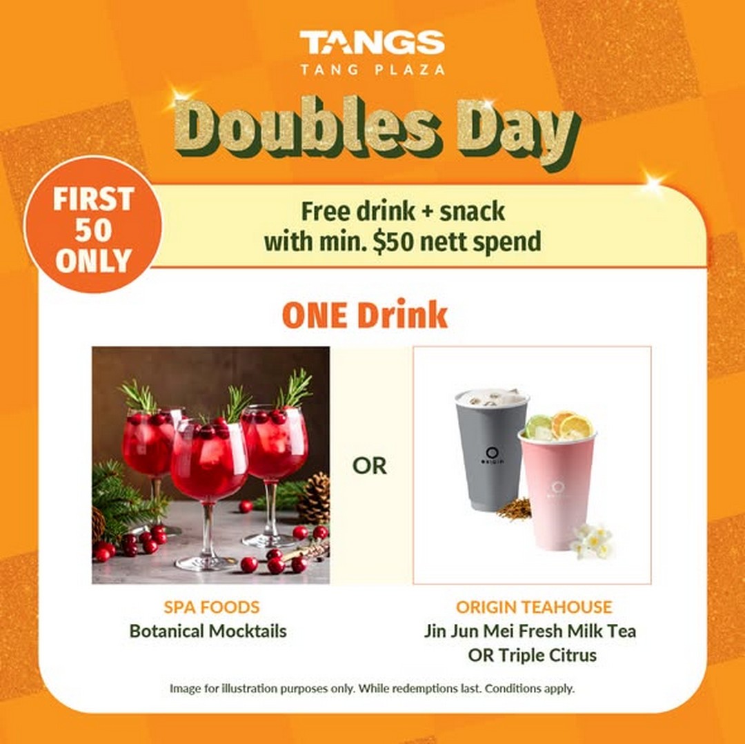 TANGS-Doubles-Day-Celebration-1 8 November 2025: TANGS Doubles Day Celebration: Enjoy Free Treats, Beauty Deals, and 1-for-1 Offers – One-Day Shopping Event at Tang Plaza