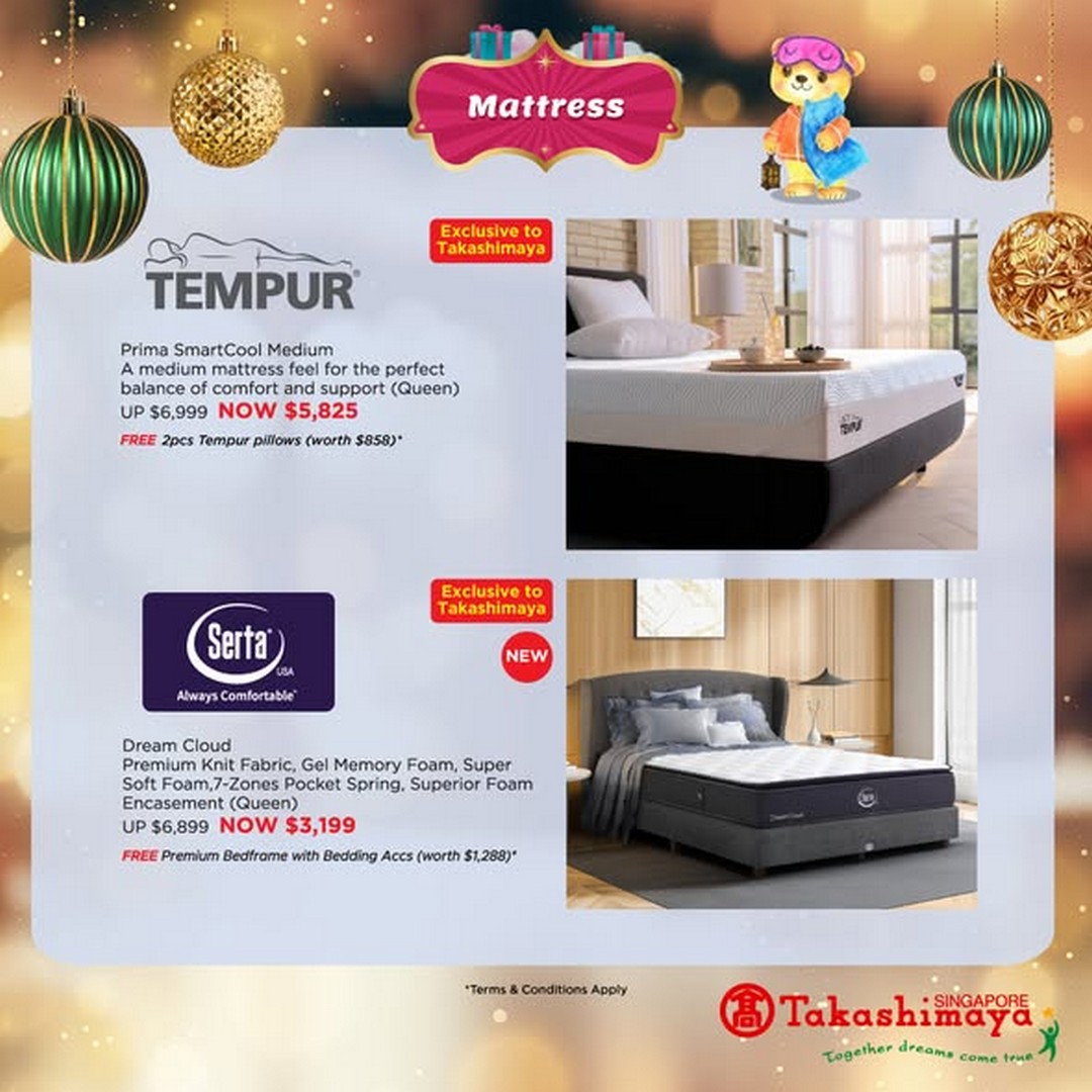 Takashimaya-Department-Store-Sleep-in-Luxury-with-Double-Bonus-3 Now till 9 November 2025: Takashimaya Department Store: Sleep in Luxury with Double Bonus Points Weekend Mattress Promotion (Interior Department, B1, Singapore)