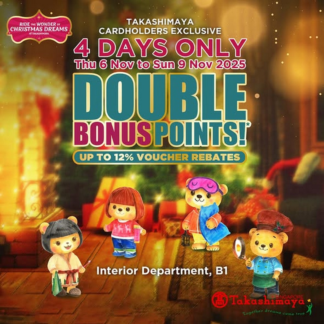 Takashimaya-Department-Store-Sleep-in-Luxury-with-Double-Bonus Now till 9 November 2025: Takashimaya Department Store: Sleep in Luxury with Double Bonus Points Weekend Mattress Promotion (Interior Department, B1, Singapore)