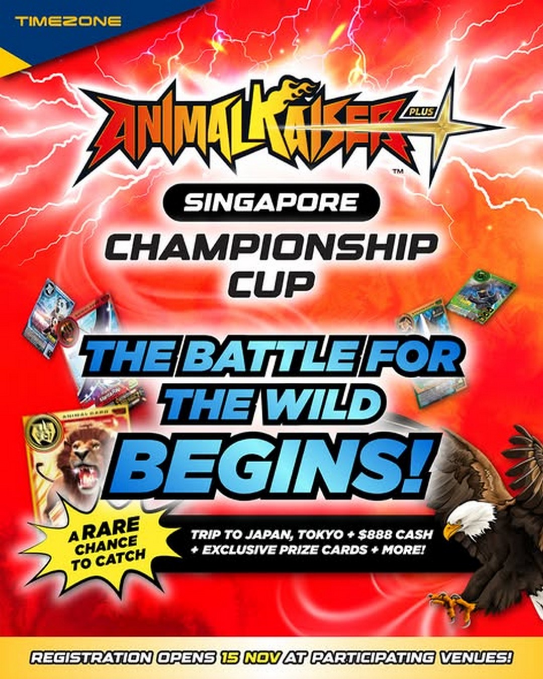 Timezone-Singapore-Animal-Kaiser-Tournament-Exclusive-Reload-Promotion 22-23 November 2025: Timezone Singapore: Animal Kaiser Tournament & Exclusive Reload Promotion