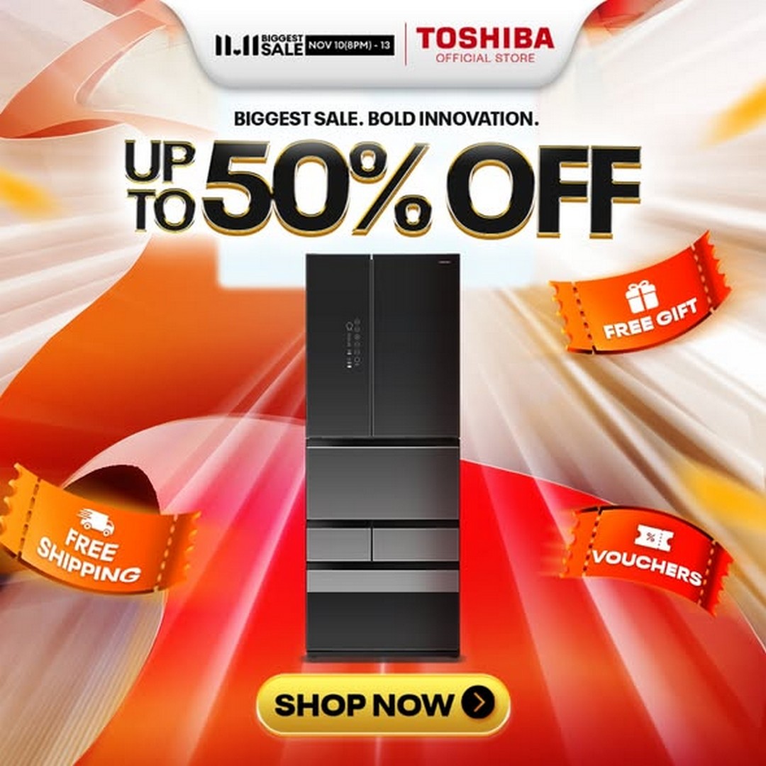 Toshiba-Singapore-11.11-Mega-Sale-1 10–13 November 2025: Toshiba Singapore 11.11 Mega Sale: Up to 50% Off, Free Gifts, and Exclusive Vouchers Promotion