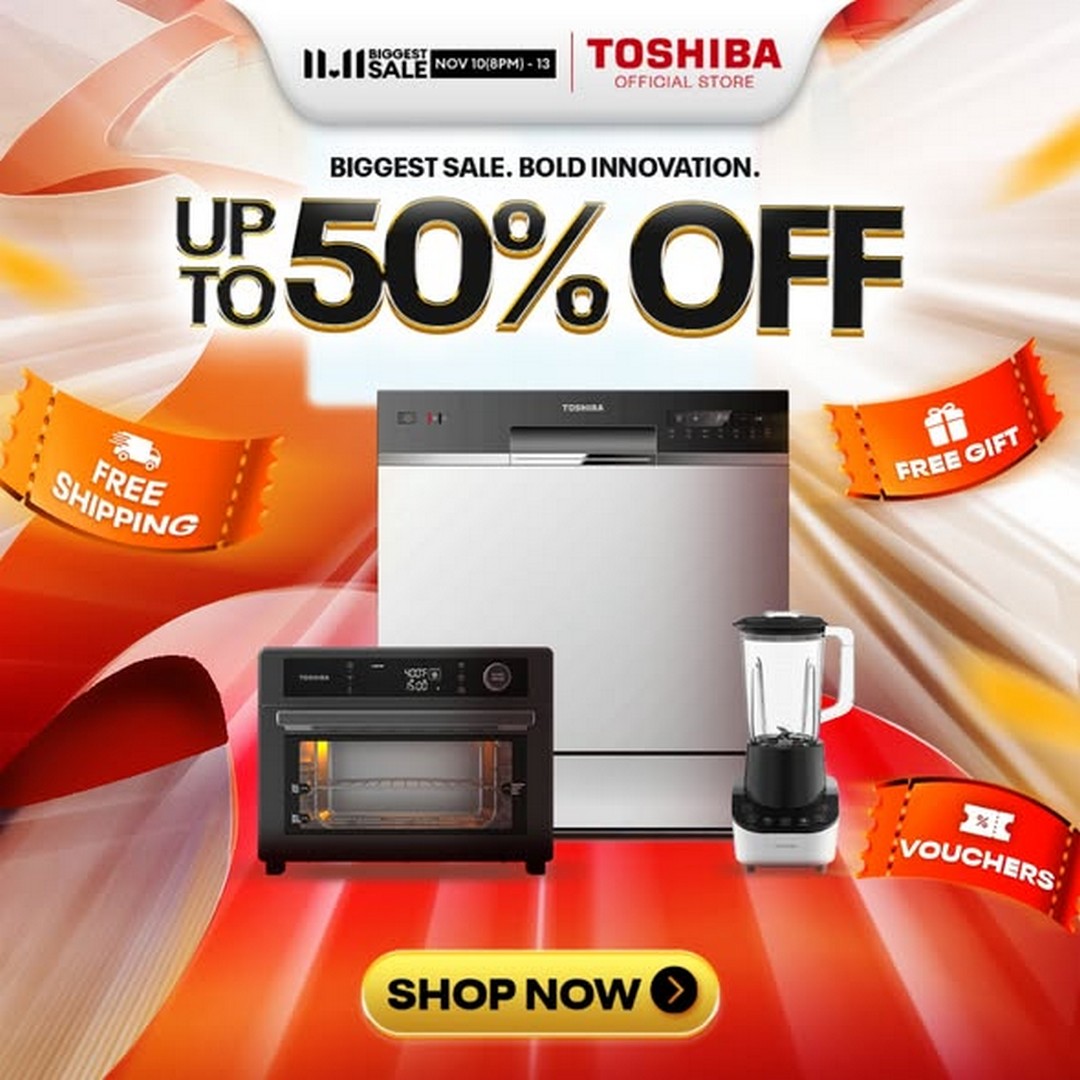 Toshiba-Singapore-11.11-Mega-Sale-3 10–13 November 2025: Toshiba Singapore 11.11 Mega Sale: Up to 50% Off, Free Gifts, and Exclusive Vouchers Promotion