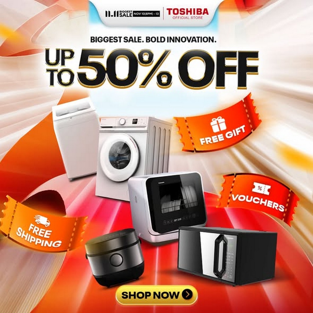Toshiba-Singapore-11.11-Mega-Sale 10–13 November 2025: Toshiba Singapore 11.11 Mega Sale: Up to 50% Off, Free Gifts, and Exclusive Vouchers Promotion