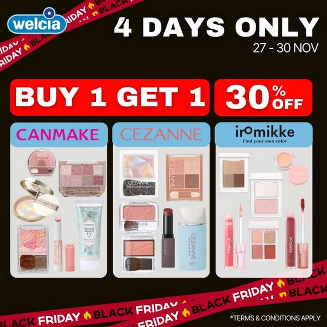 Welcia-Singapore-Black-Friday-Fever-Promotion-2 24-30 November 2025: Welcia Singapore: Black Friday Fever Promotion – Up to 74% Off Beauty & Wellness Essentials