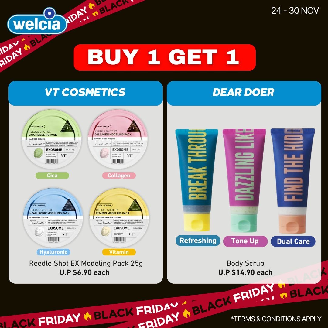 Welcia-Singapore-Black-Friday-Fever-Promotion-6 24-30 November 2025: Welcia Singapore: Black Friday Fever Promotion – Up to 74% Off Beauty & Wellness Essentials