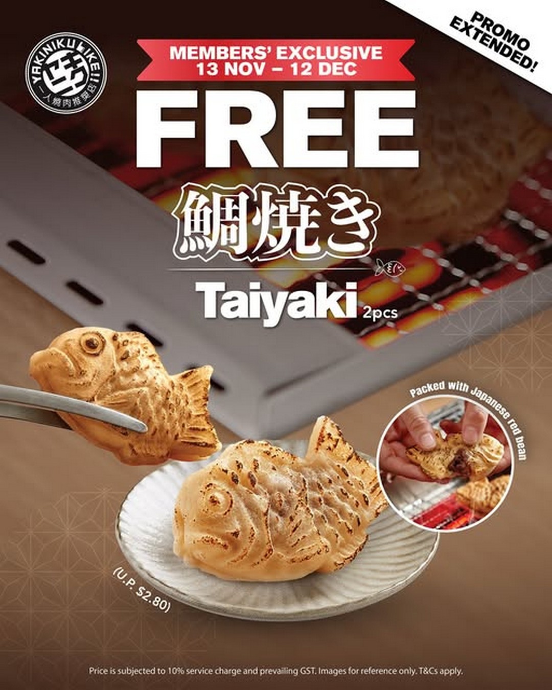 Yakiniku-Like-Singapore-Free-Taiyaki-Giveaway-Promotion 13 November–12 December 2025: Yakiniku Like Singapore: Free Taiyaki Giveaway Promotion for Members