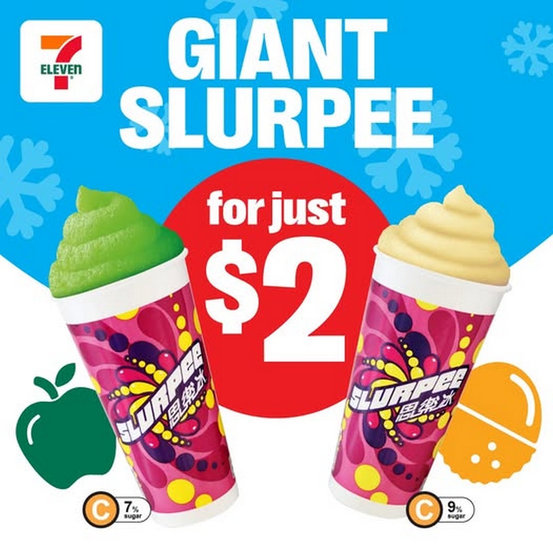 7-Eleven-Singapore-2-Giant-Slurpee-Promotion Now till 31 December 2025: 7-Eleven Singapore: $2 Giant Slurpee Promotion – Cool Down with a Refreshing Treat
