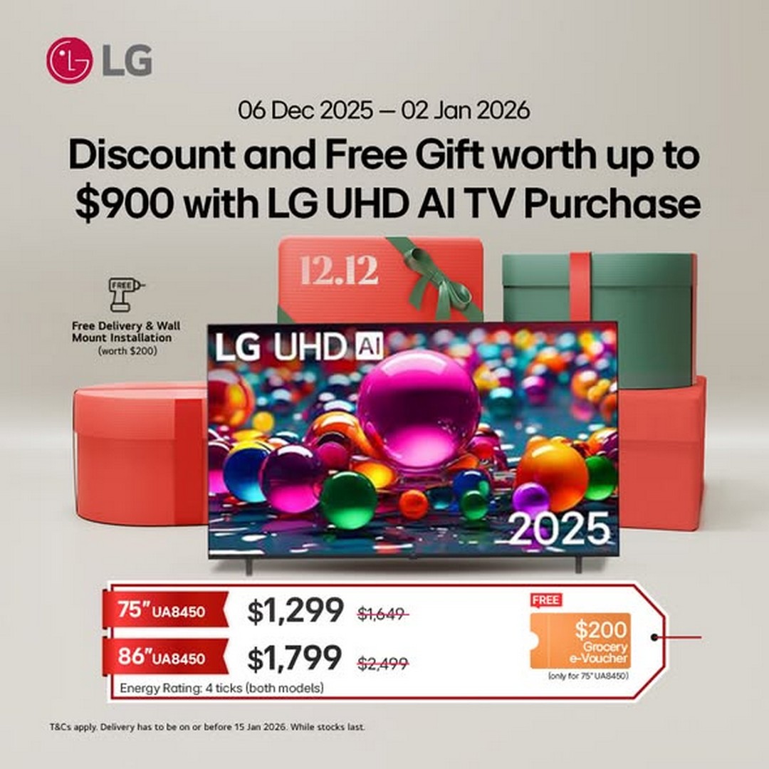 Audio-House-Singapore-LG-TV-Holiday-Sale-2 6 December 2025-2 January 2026: Audio House Singapore: LG TV Holiday Sale: Discounts & Free Gifts