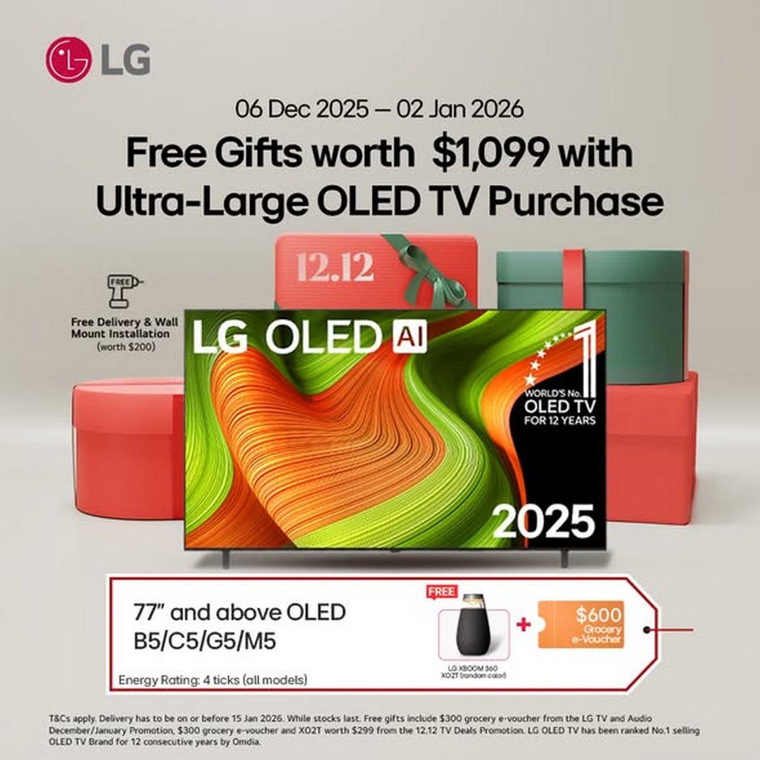 Audio-House-Singapore-LG-TV-Holiday-Sale 6 December 2025-2 January 2026: Audio House Singapore: LG TV Holiday Sale: Discounts & Free Gifts