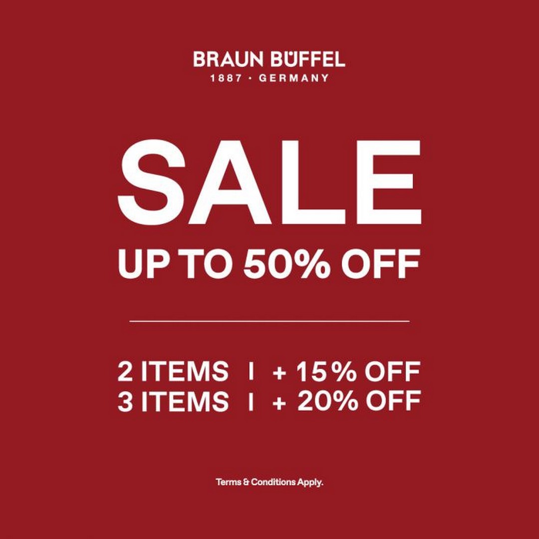 BHG-Braun-Buffel-Sale-Enjoy-Up-to-50-OFF 4 December 2025 onwards: BHG Braun Buffel Sale: Enjoy Up to 50% OFF on Selected Styles – Promotion at BHG Bugis