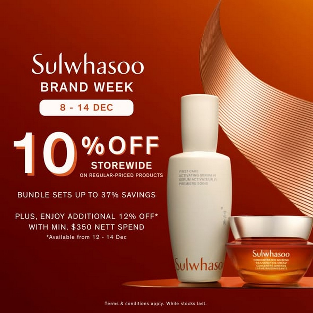 BHG-Singapore-Sulwhasoo-Brand-Week-Promotion 8-14 December 2025: BHG Singapore: Sulwhasoo Brand Week Promotion – Exclusive Discounts and Gifts