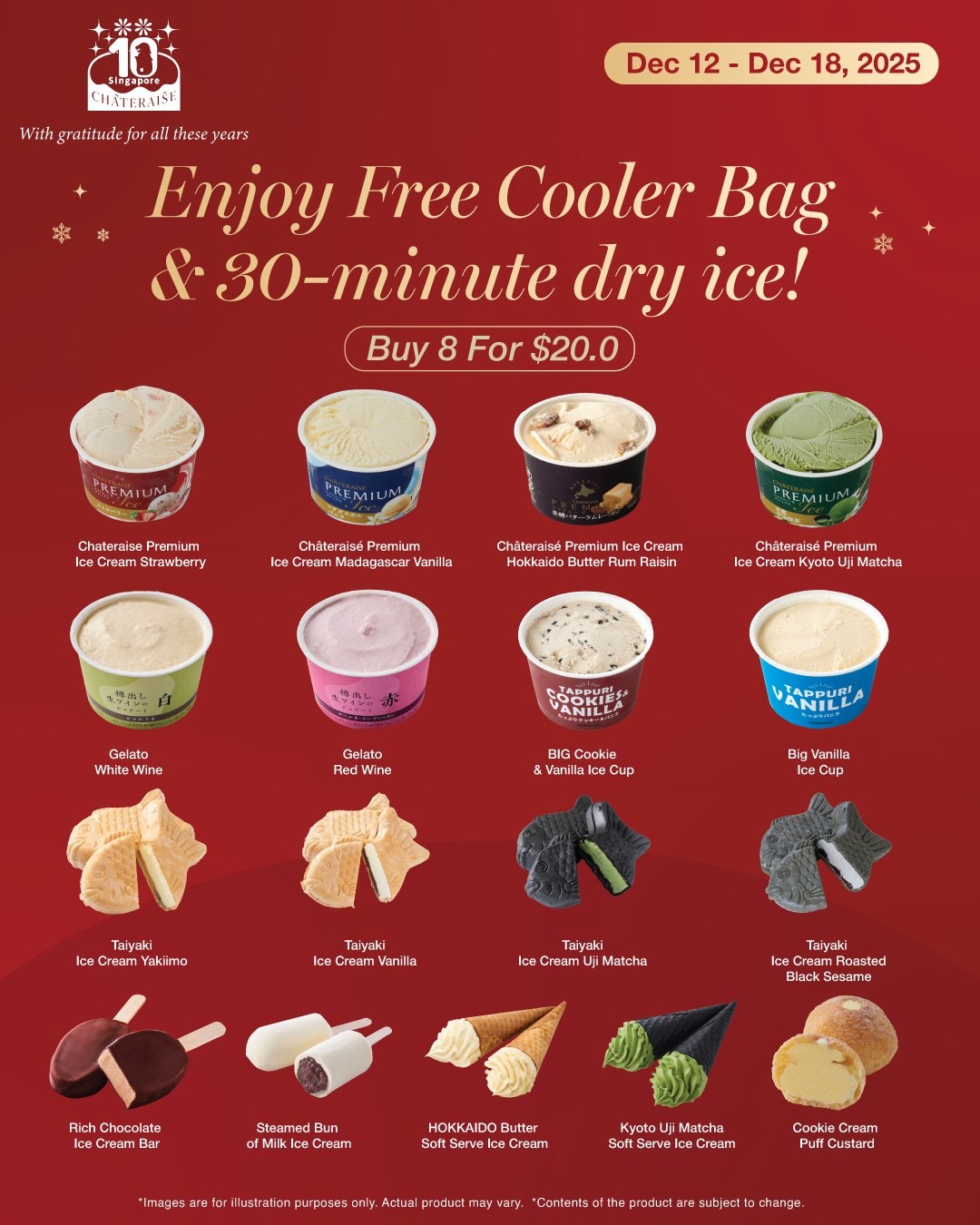 Chateraise-Singapore-8-for-20-Premium-Japanese-Ice-Cream-Promotion 12-18 December 2025: Chateraise Singapore: 8-for-$20 Premium Japanese Ice Cream Promotion for 10th Anniversary
