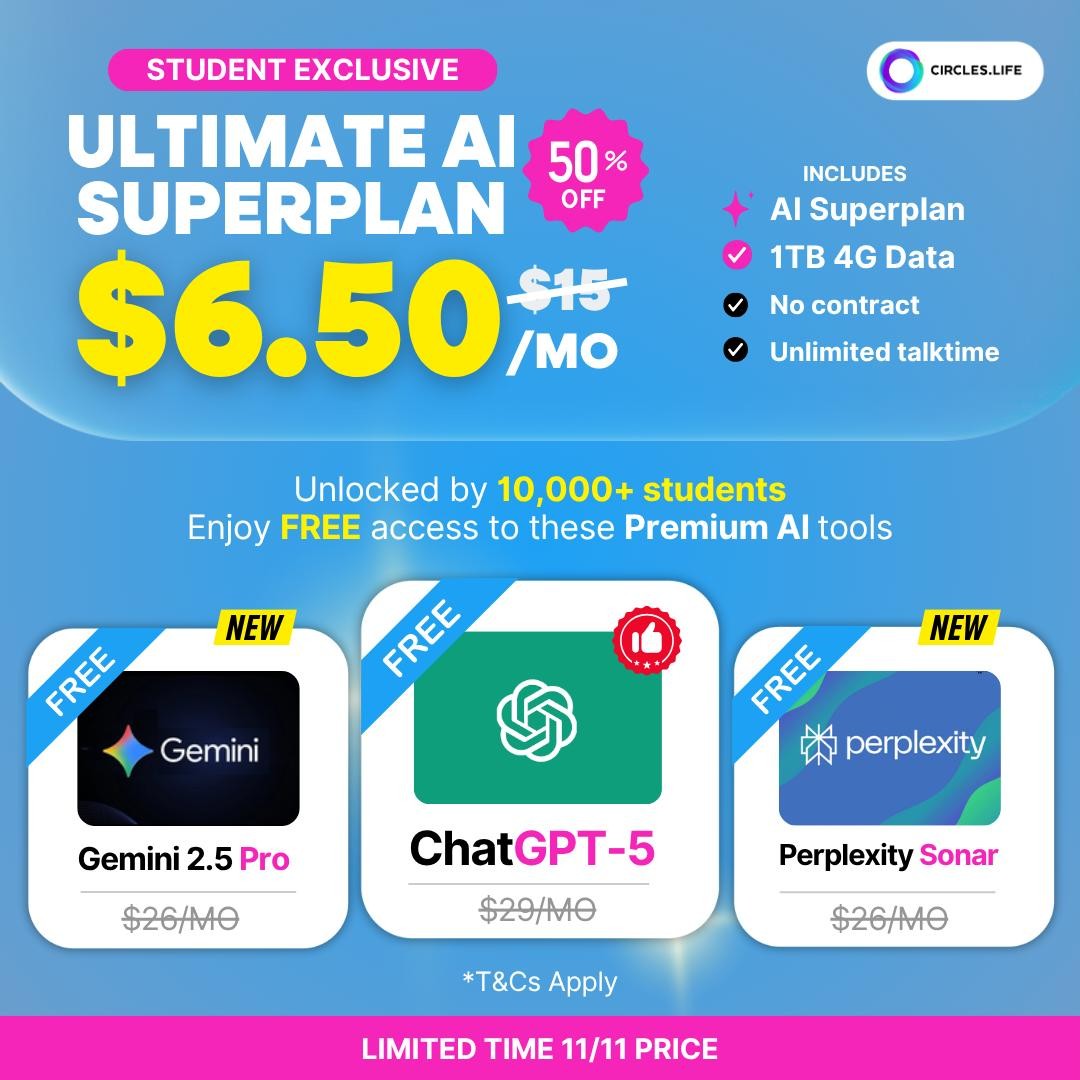 CirclesLife-Ultimate-AI-Superplan-and-Student-5G-Promotion 4 December 2025–4 November 2026: CirclesLife: Ultimate AI Superplan and Student 5G Promotion