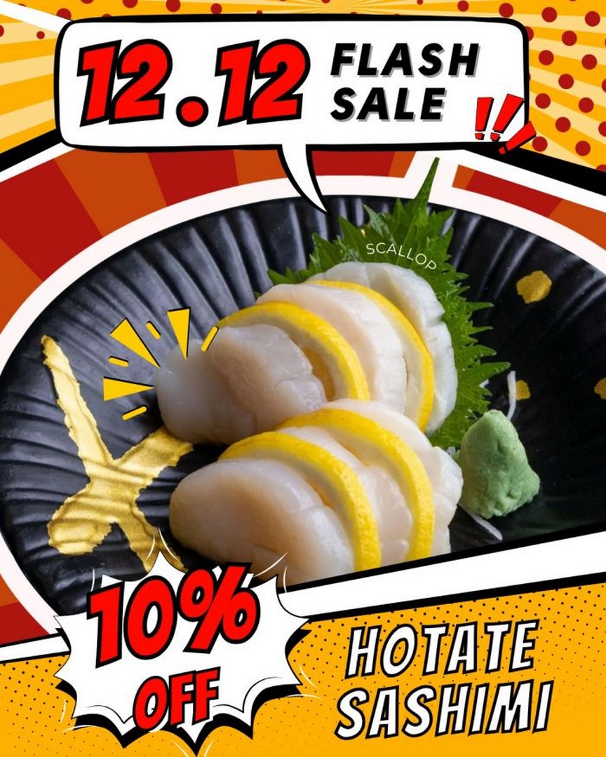 Fish-Mart-Sakuraya-Hotate-Sashimi-Discount 12 December 2025: Fish Mart Sakuraya: Hotate Sashimi Discount: 12.12 Sale