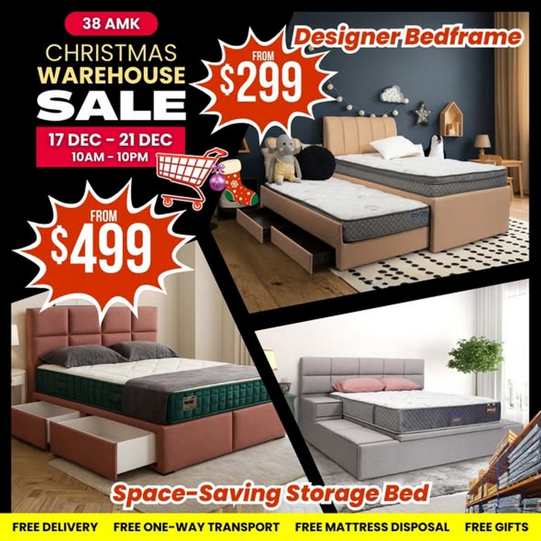 Four-Star-Mattress-1-Christmas-Warehouse-Sale-3 17-21 December 2025: Four Star Mattress: $1 Christmas Warehouse Sale & Furniture Deals