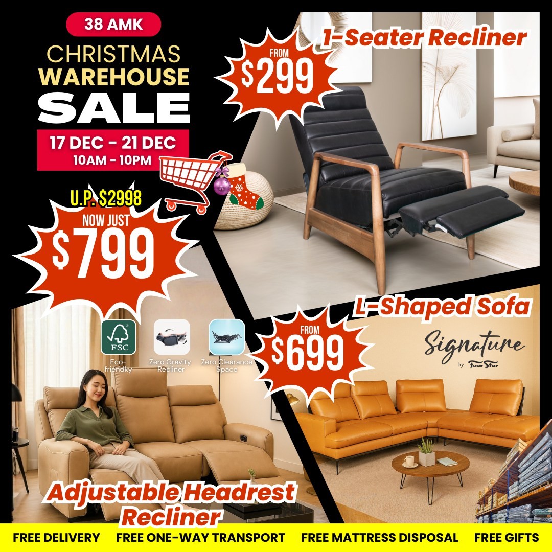 Four-Star-Mattress-1-Christmas-Warehouse-Sale-4 17-21 December 2025: Four Star Mattress: $1 Christmas Warehouse Sale & Furniture Deals