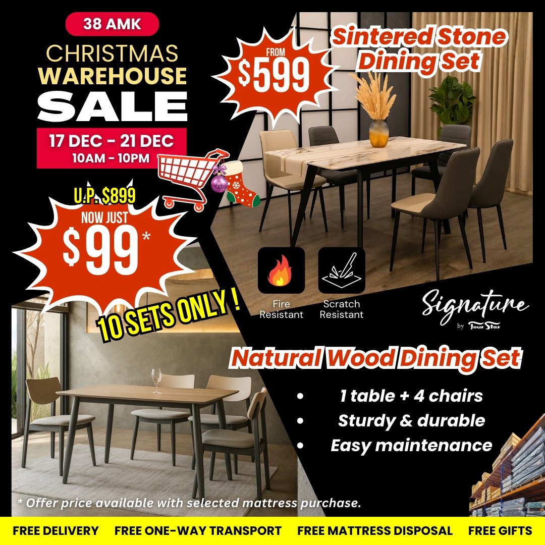 Four-Star-Mattress-1-Christmas-Warehouse-Sale-5 17-21 December 2025: Four Star Mattress: $1 Christmas Warehouse Sale & Furniture Deals