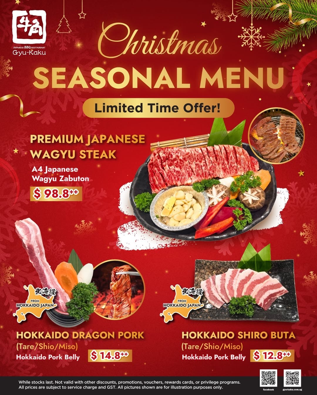 Gyu-Kaku-Japanese-BBQ-Christmas-Seasonal-Menu-Promotion 19 December 2025-4 January 2026: Gyu-Kaku Japanese BBQ: Christmas Seasonal Menu Promotion with Premium Meats from $12.80