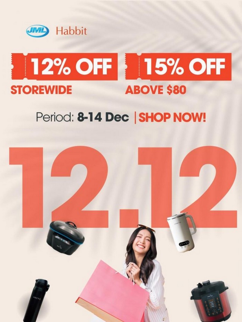 JML-12.12-Sale 8-14 December 2025: JML 12.12 Sale: Storewide Discounts Up to 15% Off