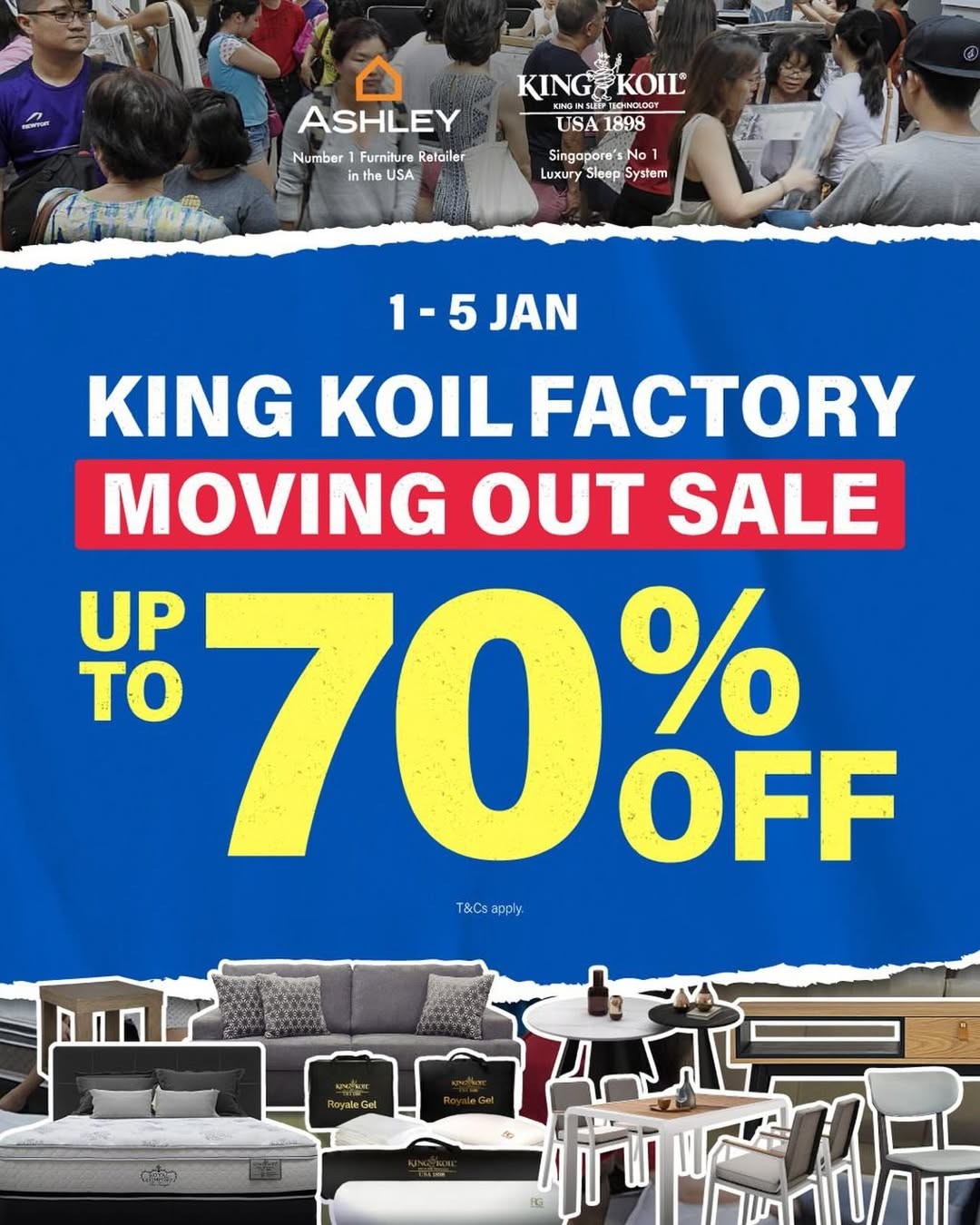 King-Koil-Singapore-Factory-Moving-Out-Sale 1-5 January 2026: King Koil Singapore: Factory Moving Out Sale up to 70% OFF