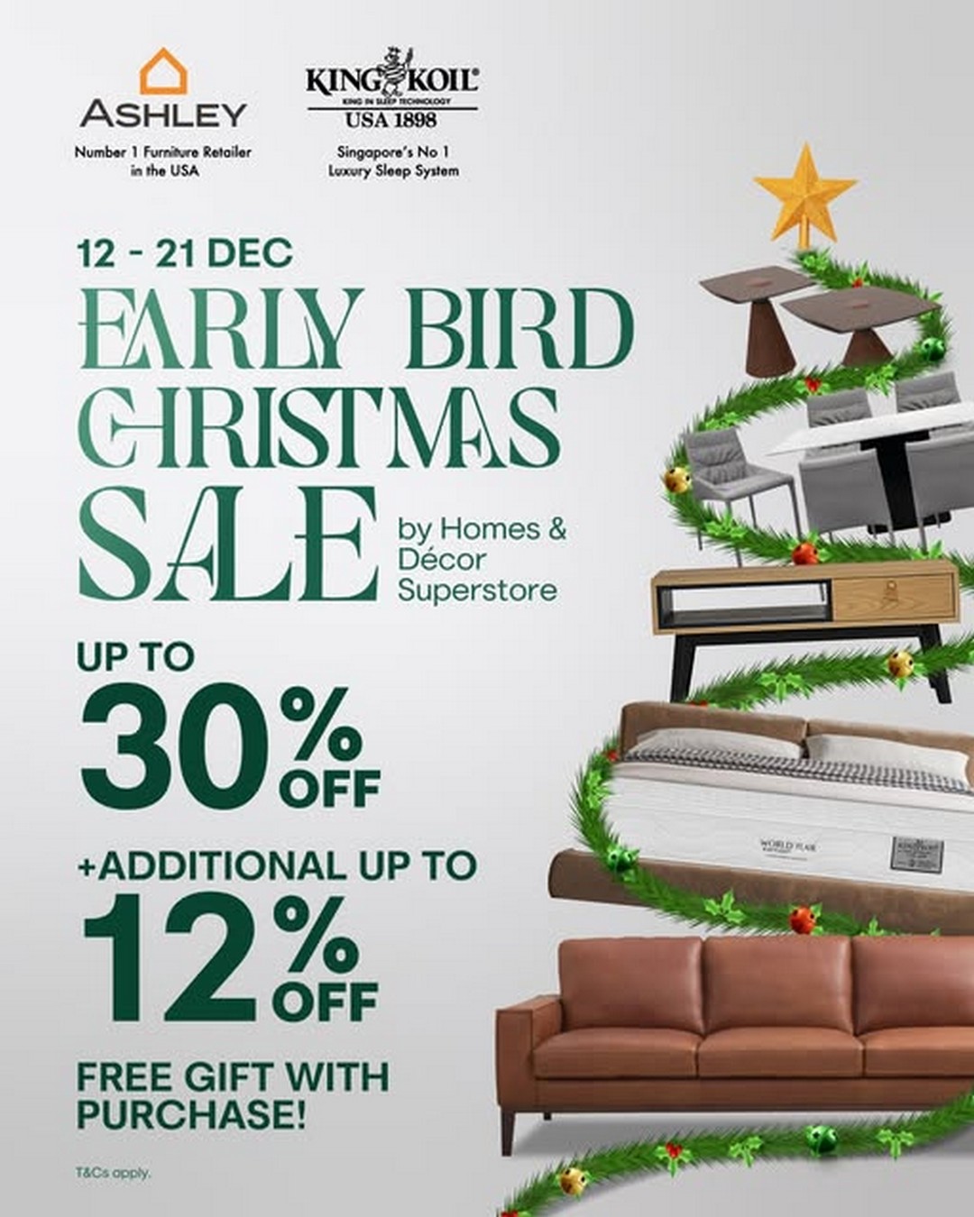 King-Koil-Singapore-Year-End-Home-Essentials-Sale 12-21 December 2025: King Koil Singapore: Year-End Home Essentials Sale: Up to 30% OFF Mattresses, Sofas, Dining Sets and More