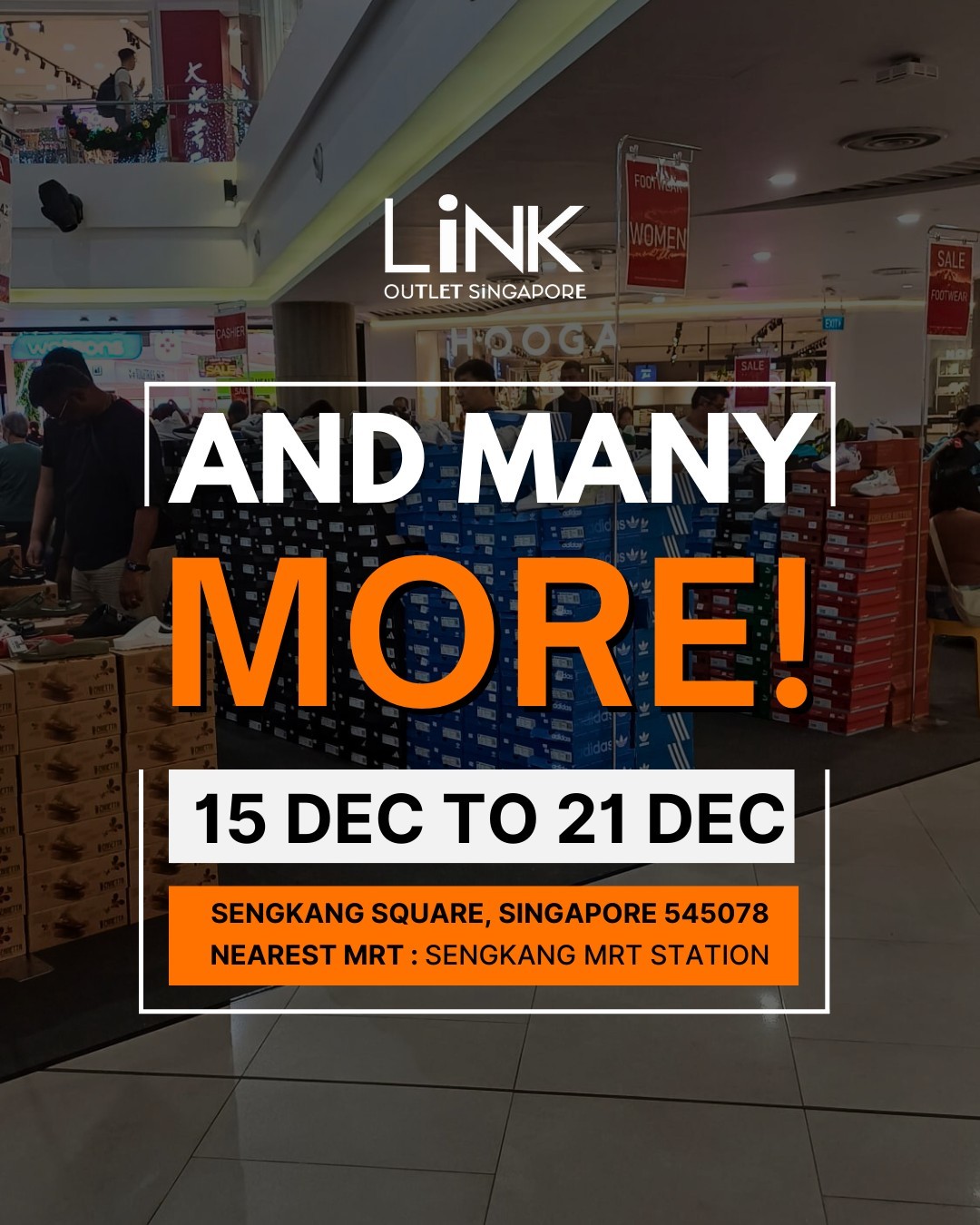 LINK-Outlet-Store-Festive-Sale-at-Compass-One-9 15–21 December 2025: LINK Outlet Store Festive Sale at Compass One: Up to 70% OFF Sportswear & Lifestyle Brands Promotion at Level 2 Atrium, Sengkang MRT