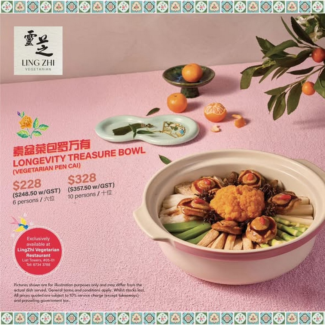 LingZhi-Vegetarian-Liat-Towers-Lunar-New-Year-3 26 January–3 March 2026: LingZhi Vegetarian Liat Towers: Lunar New Year Vegetarian Feast Early Bird Special: Festive Promotion for Home Celebrations
