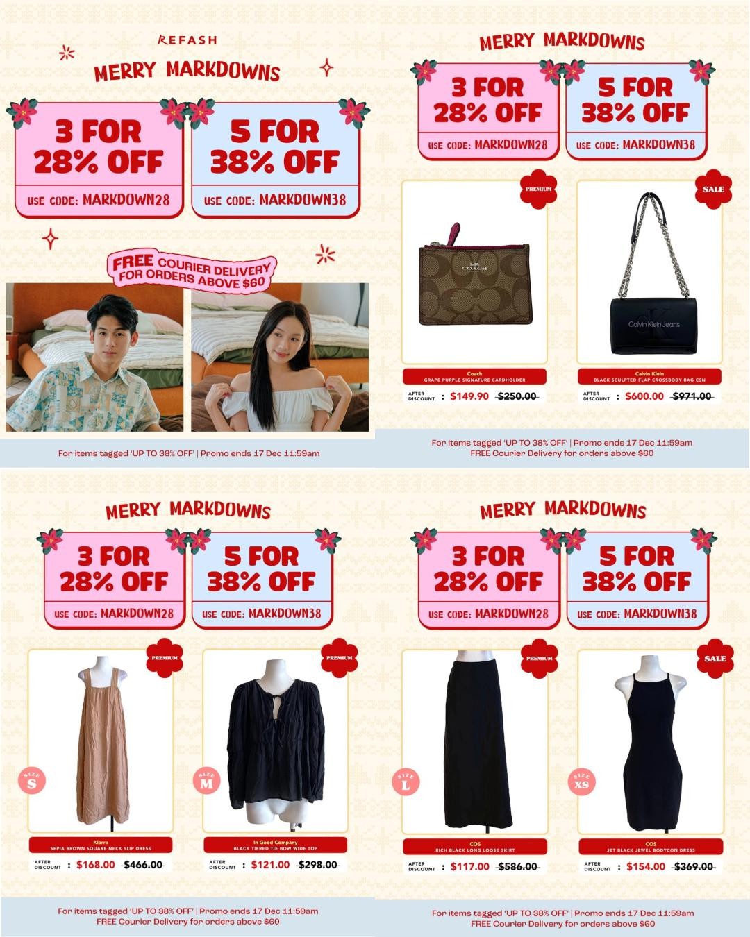 Refash-Buy-5-Get-38-OFF 11-17 December 2025: Refash Buy 5 Get 38% OFF: Preloved Fashion Christmas Promotion