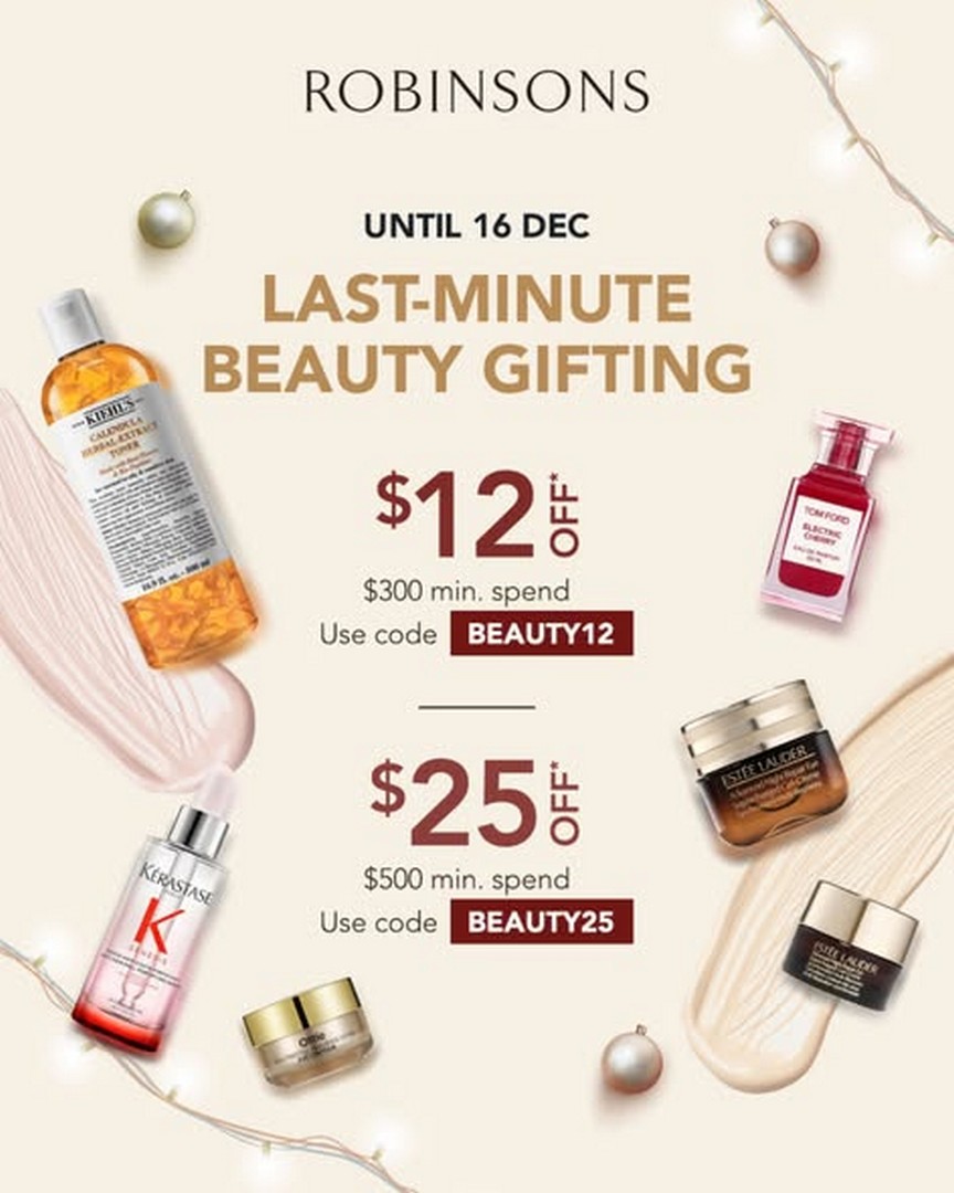 Robinsons-Last-Minute-Beauty-Rescue-Promotion Now till 16 December 2025: Robinsons Last-Minute Beauty Rescue Promotion, Extra Savings on Beauty Gifts, Online Promotion at Robinsons Singapore